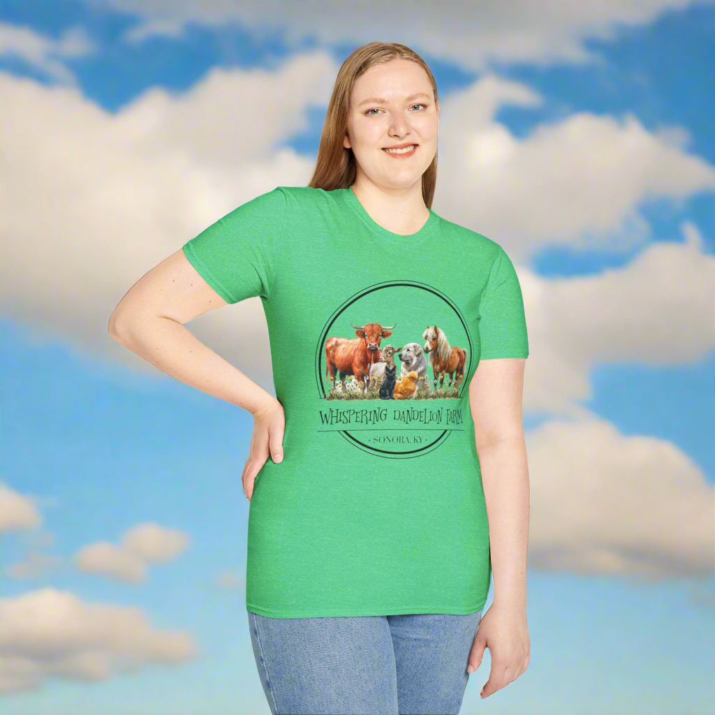 Whispering Dandelion Farm - Unisex Softstyle T-Shirt