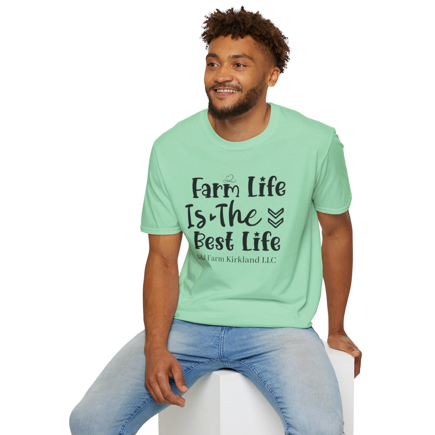 Farm Life is the Best Life S&J - Unisex Softstyle T-Shirt