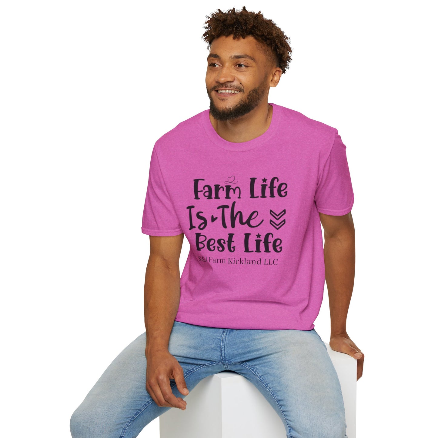 Farm Life is the Best Life S&J - Unisex Softstyle T-Shirt