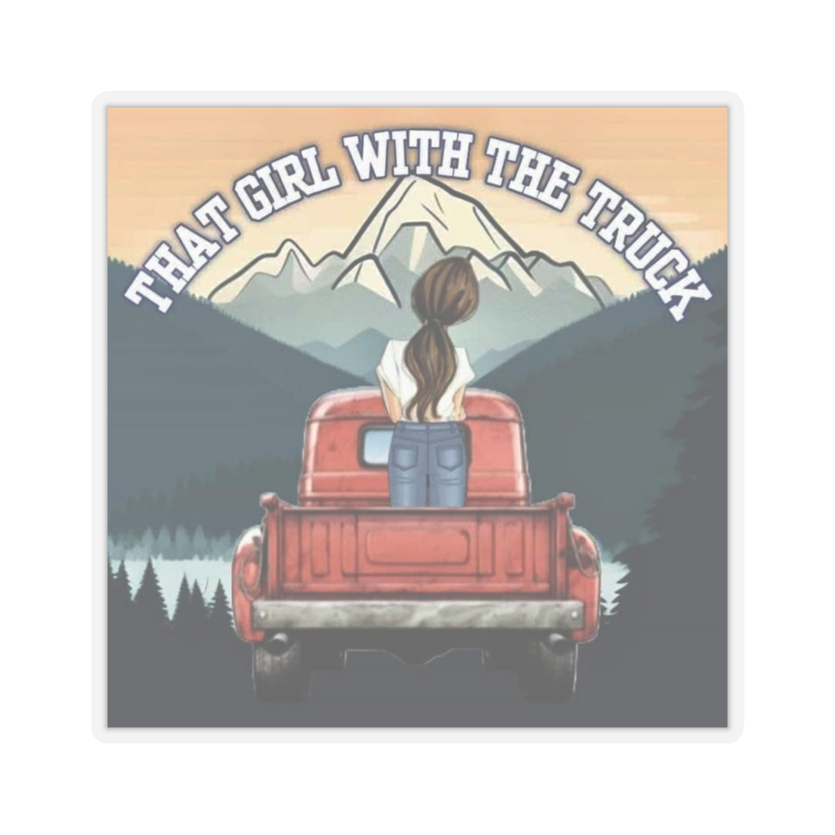 That Girl With The Truck - Kiss-Cut Stickers