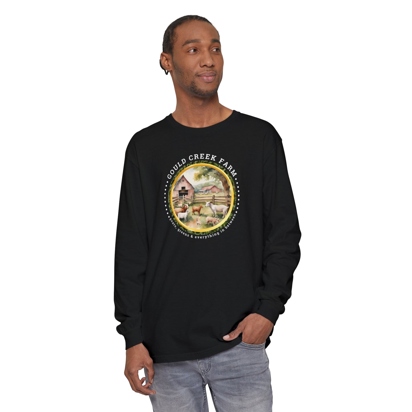 Gould Creek Farm - Unisex Garment-dyed Long Sleeve T-Shirt