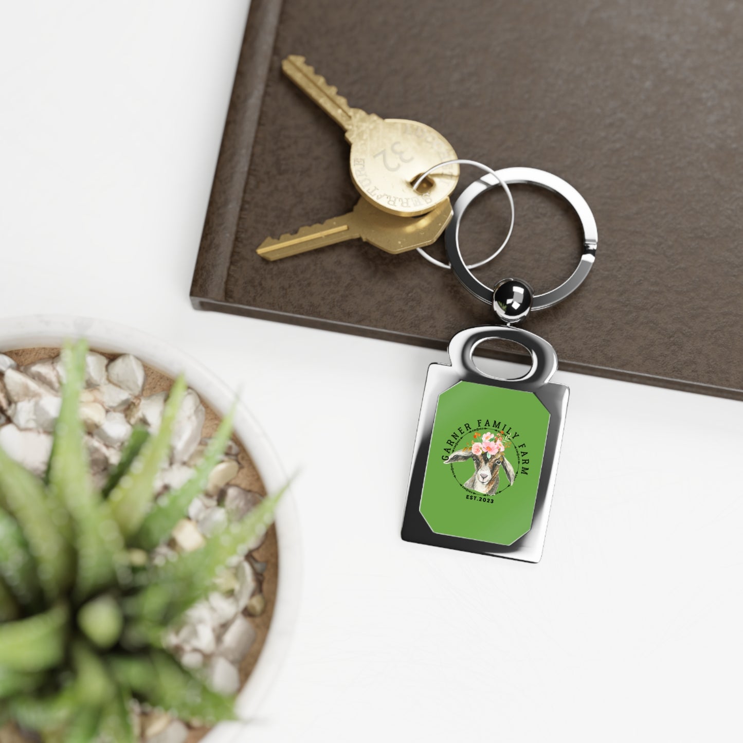 Garner Family Farm - Rectangle Photo Keyring