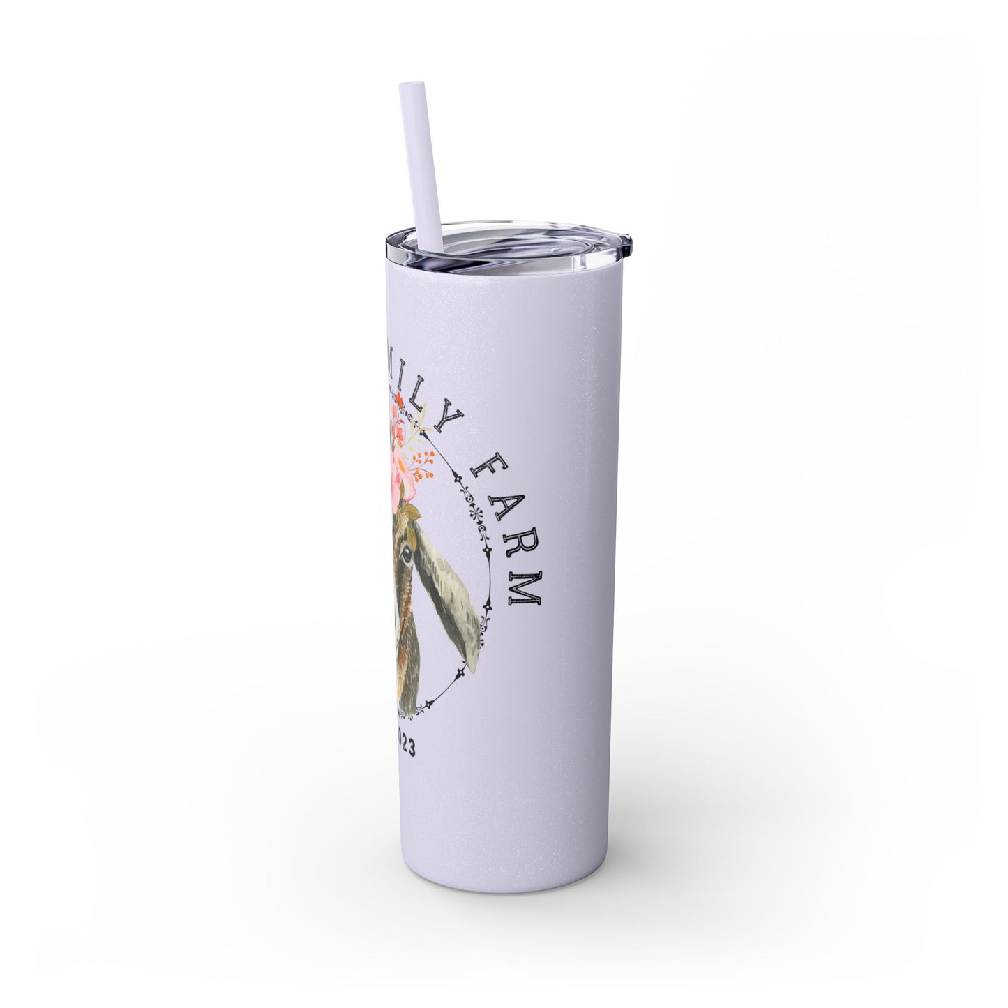 Garner Family Farm - Skinny Tumbler with Straw, 20oz