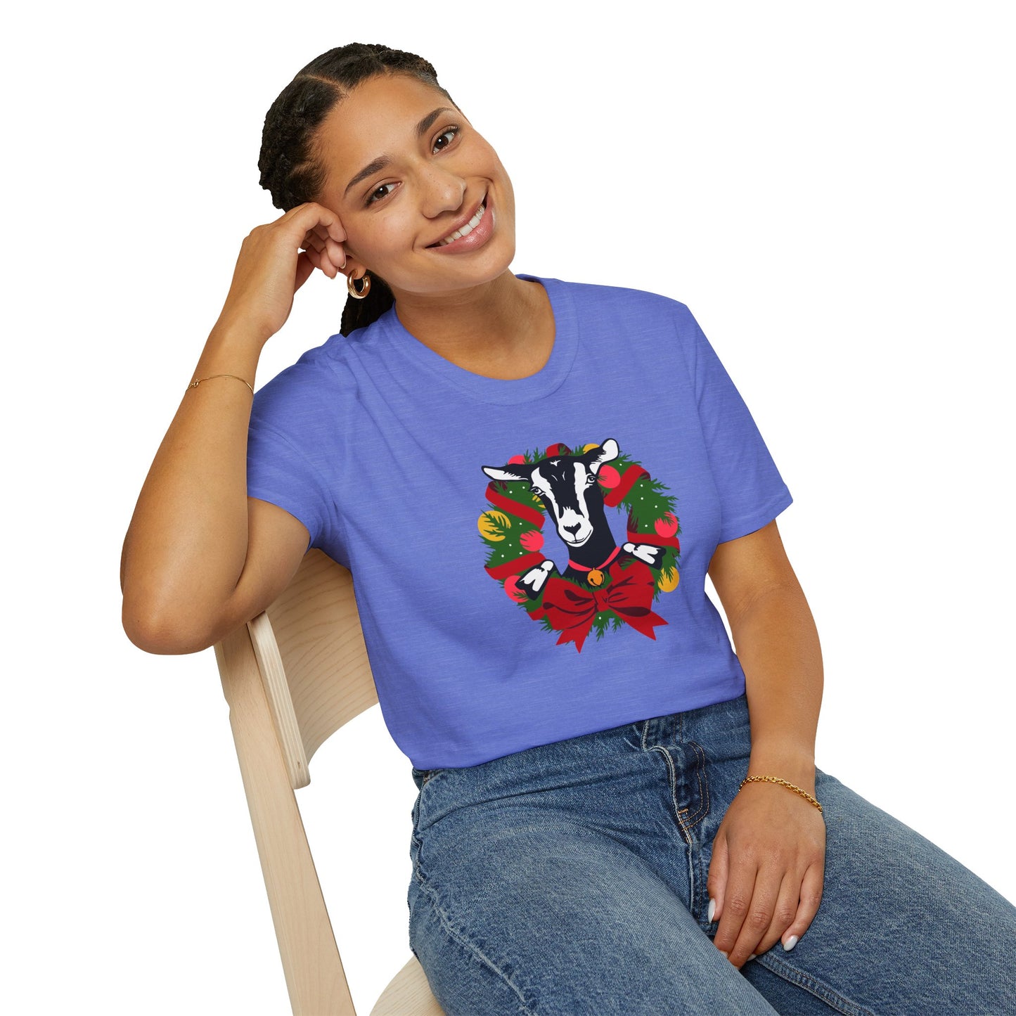 Goat Wreath - Unisex Softstyle T-Shirt