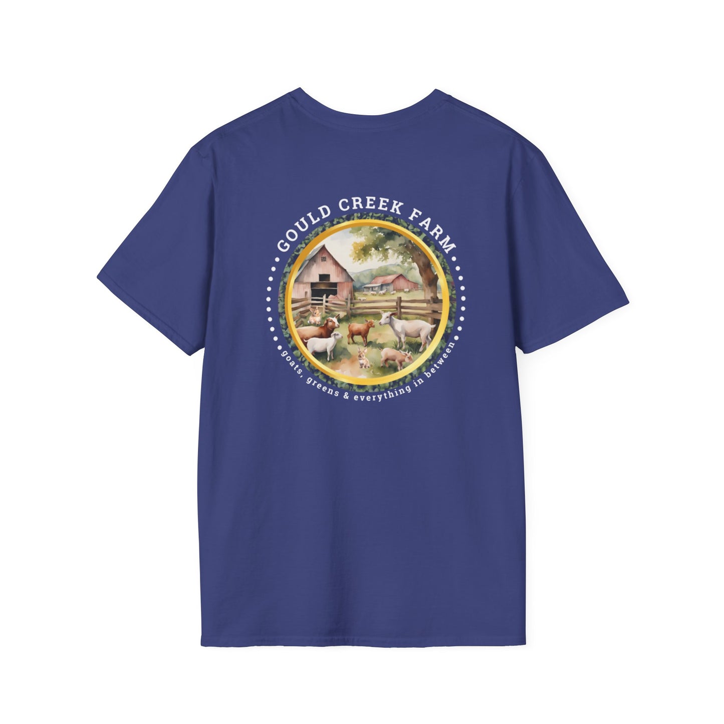 Gould Creek Farms Back - Unisex Softstyle T-Shirt