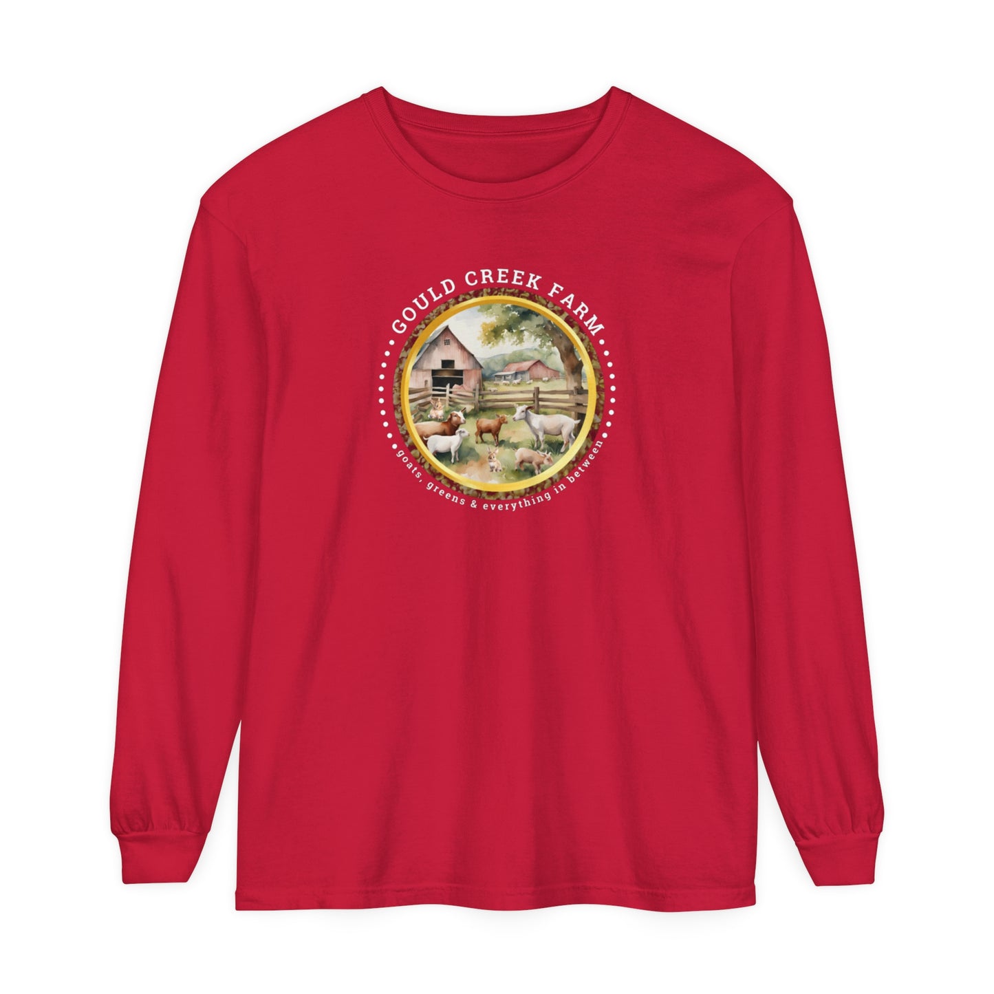 Gould Creek Farm - Unisex Garment-dyed Long Sleeve T-Shirt