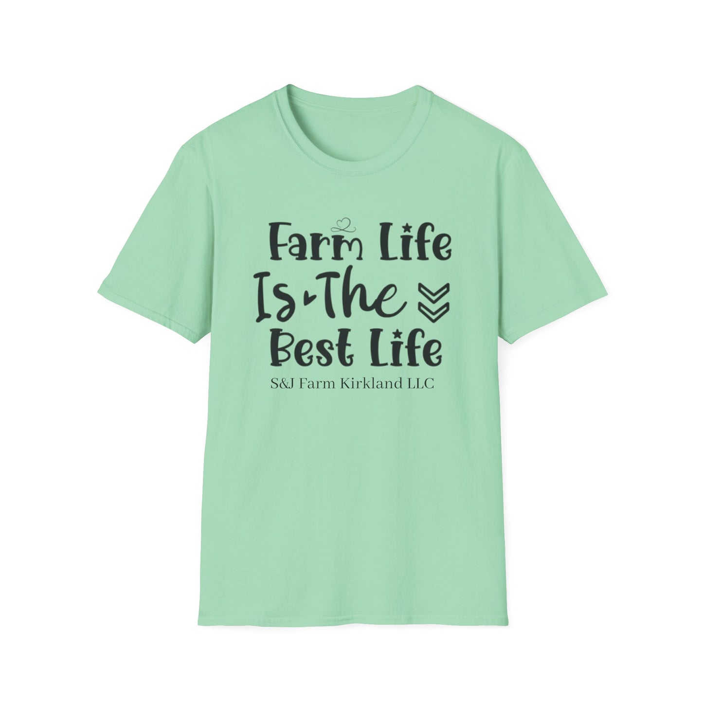 Farm Life is the Best Life S&J - Unisex Softstyle T-Shirt