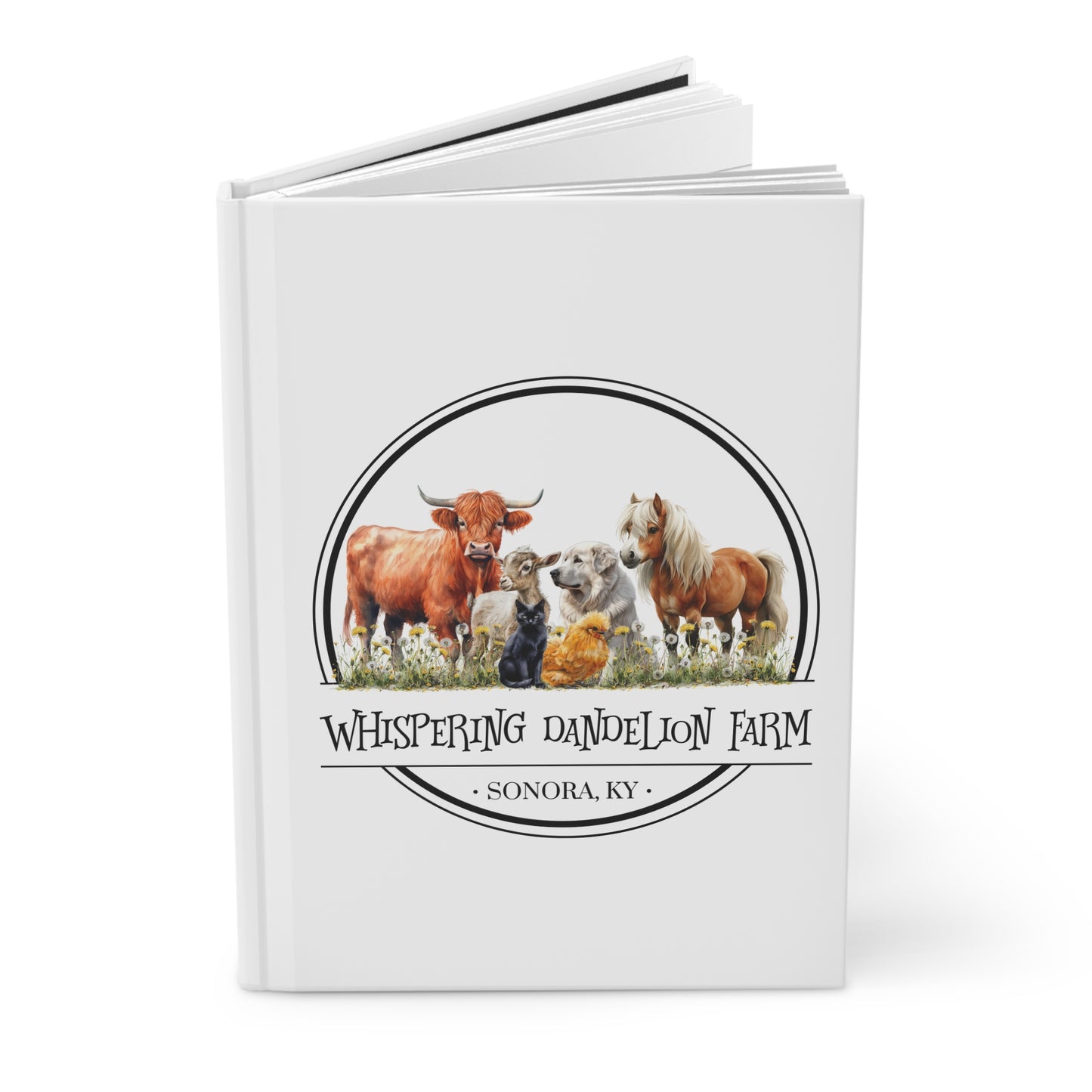 Whispering Dandelion Farm - Hardcover Journal Matte