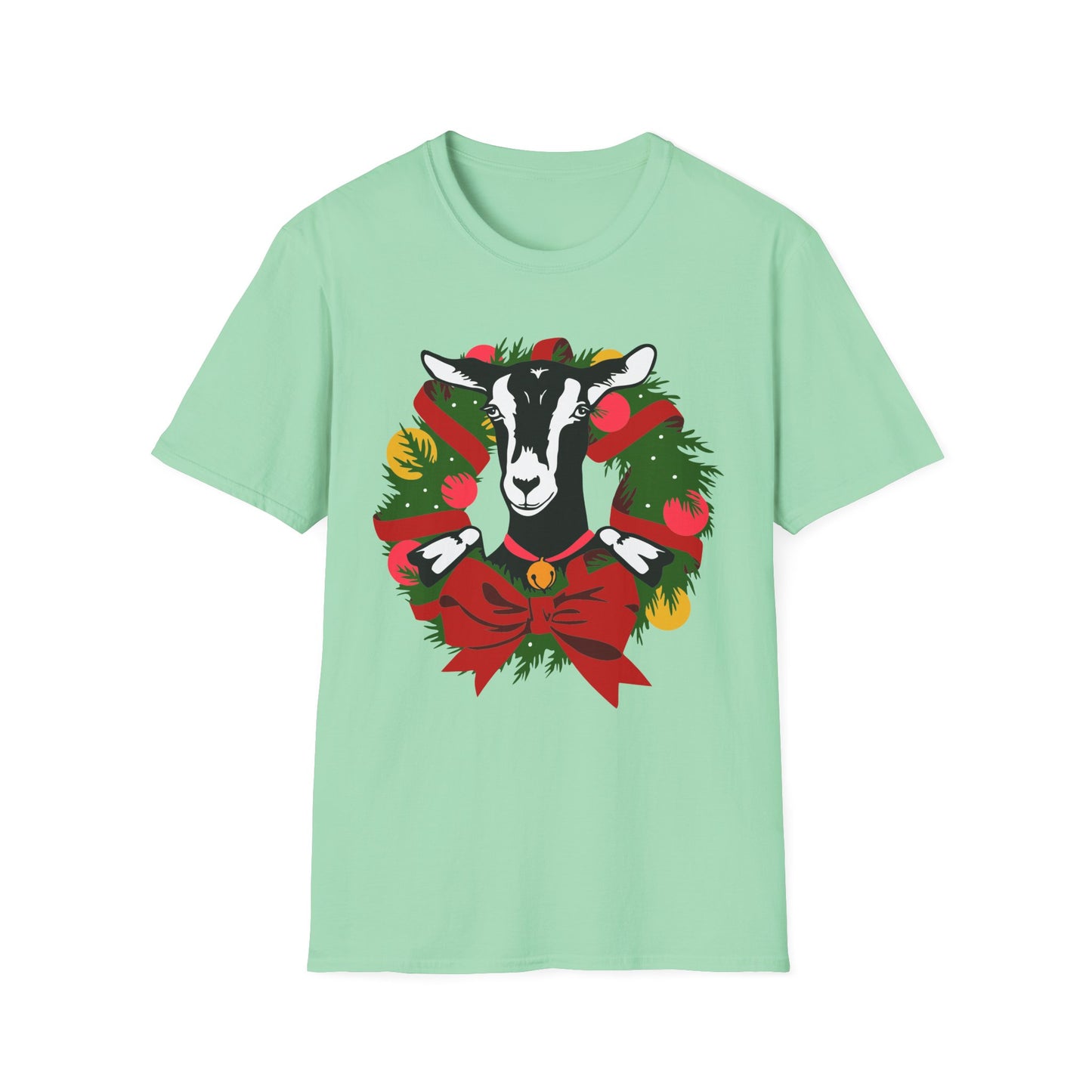 Goat Wreath - Unisex Softstyle T-Shirt