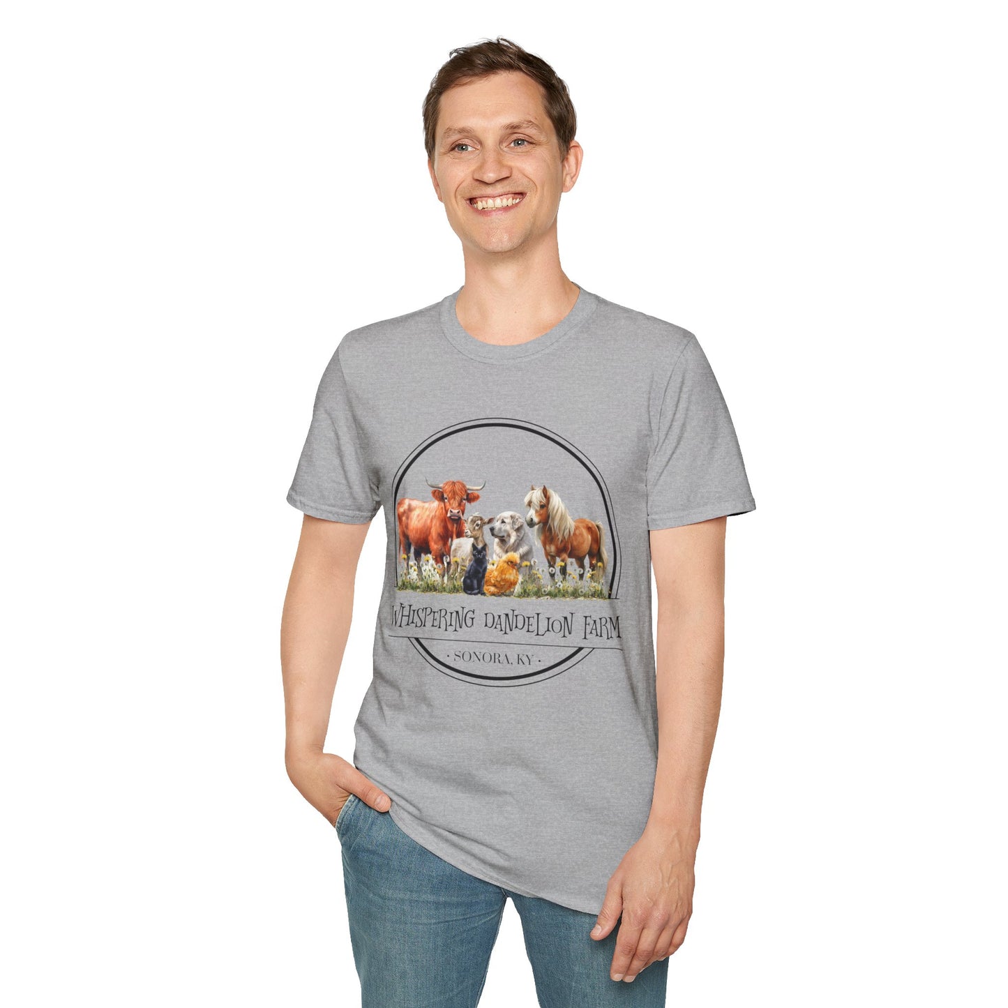 Whispering Dandelion Farm - Unisex Softstyle T-Shirt