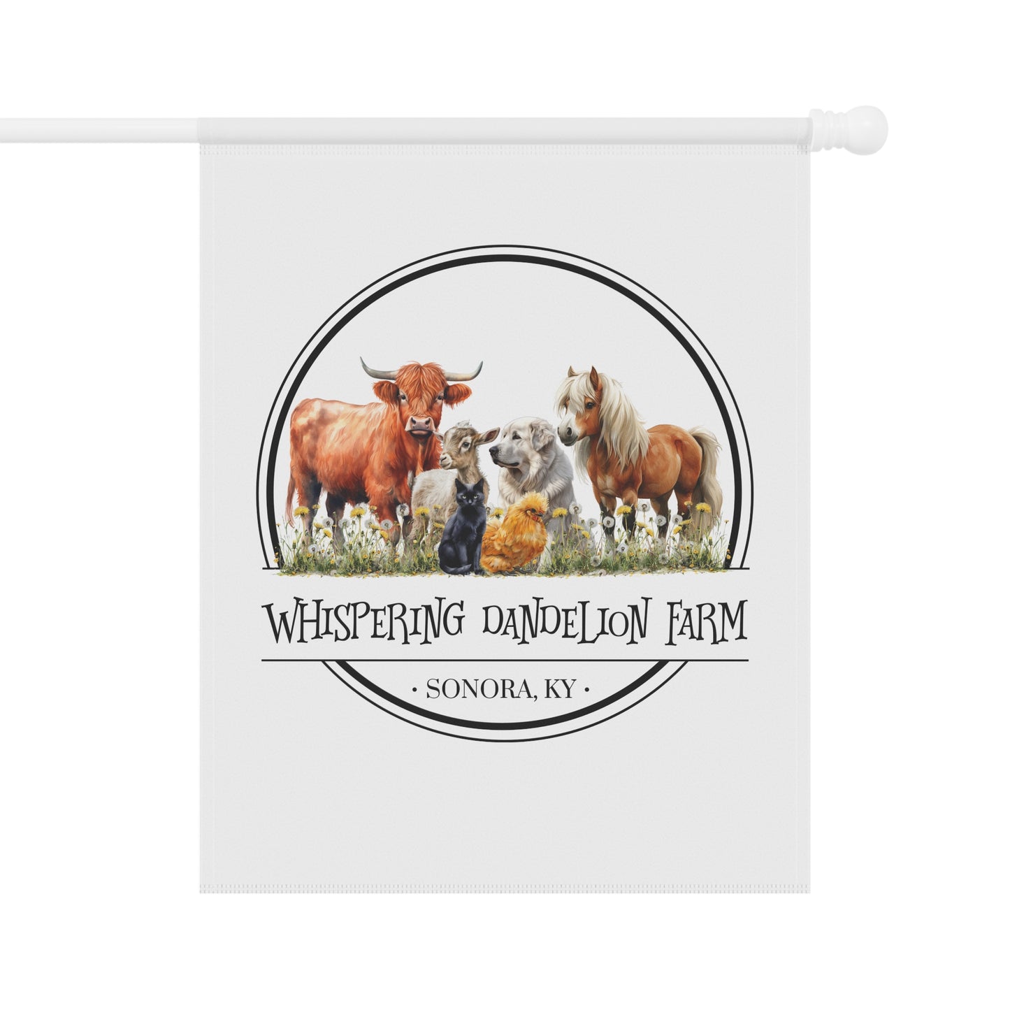 Whispering Dandelion Farm - Garden & House Banner