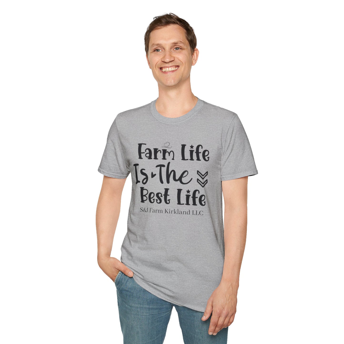 Farm Life is the Best Life S&J - Unisex Softstyle T-Shirt