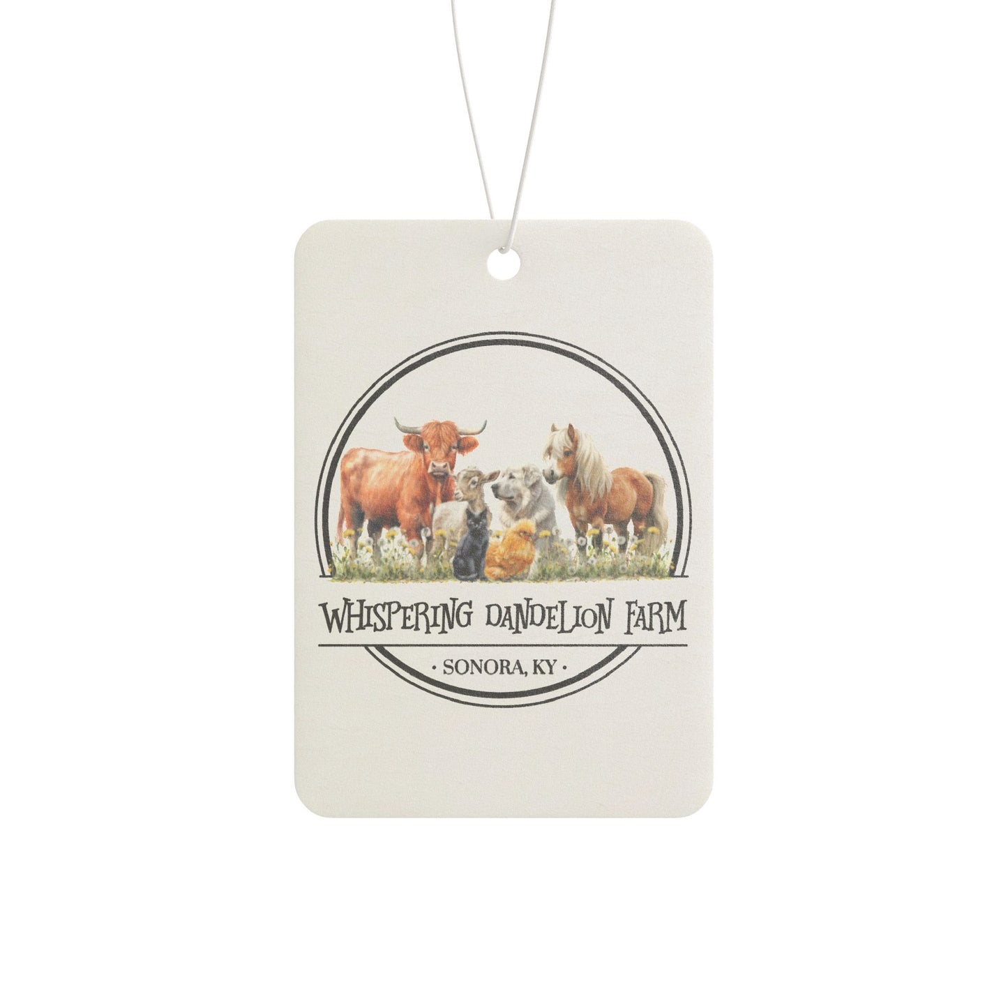 Whispering Dandelion Farm - Car Air Freshener