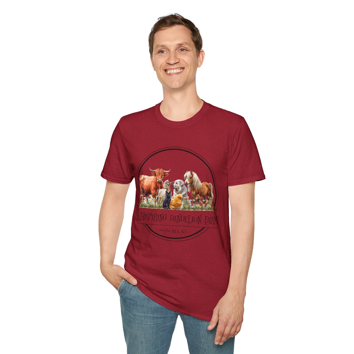 Whispering Dandelion Farm - Unisex Softstyle T-Shirt