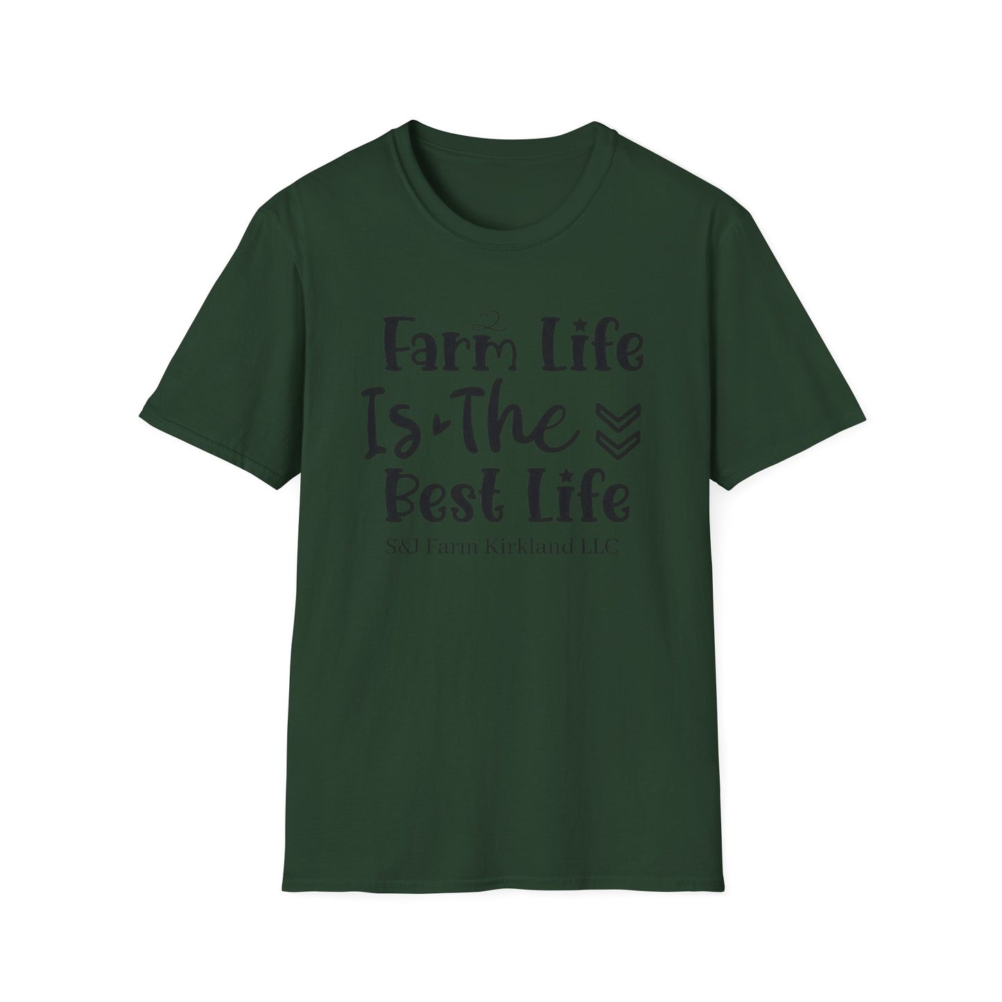 Farm Life is the Best Life S&J - Unisex Softstyle T-Shirt