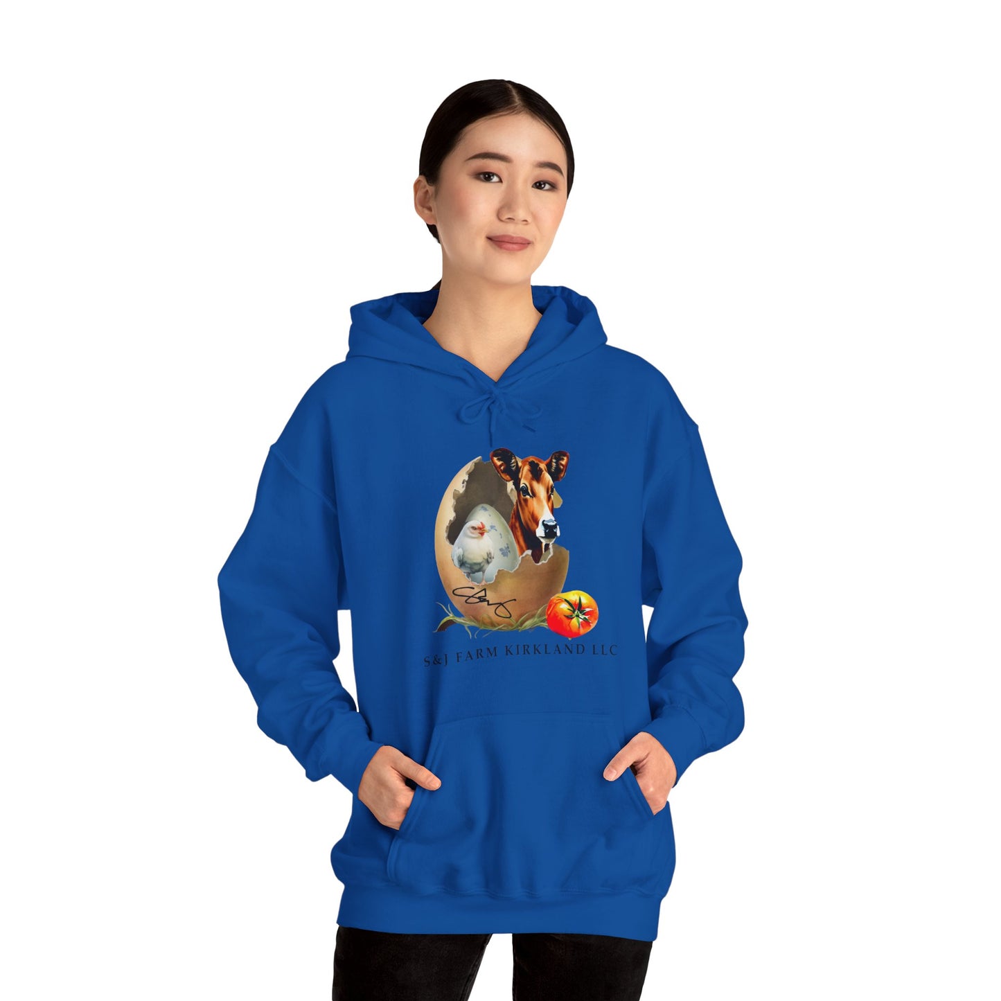 S&J Farm Kirkland LLC FRONT AND BACK DESIGNS - Unisex Heavy Blend™ Hooded Sweatshirt