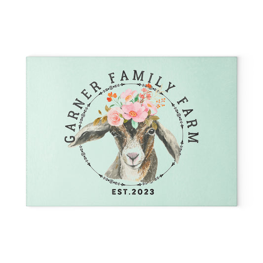 Garner Family Farm - Glass Cutting Board