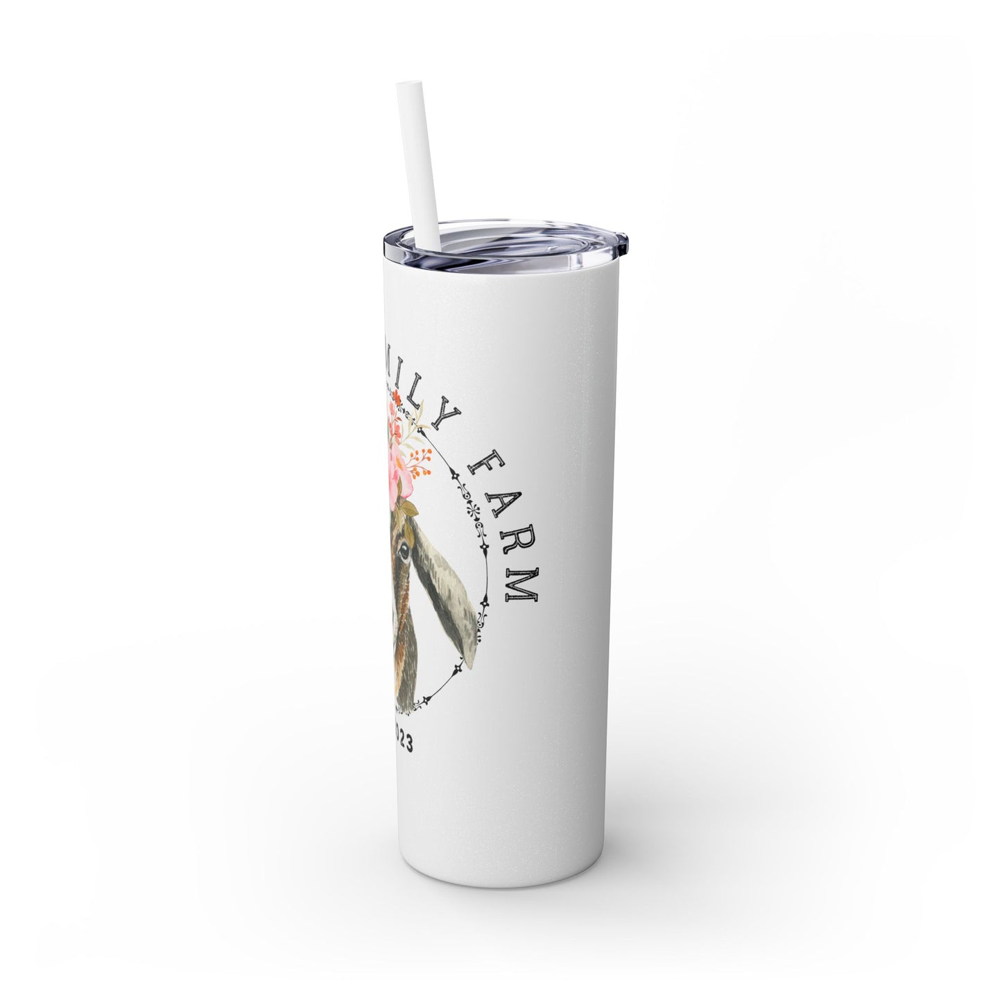 Garner Family Farm - Skinny Tumbler with Straw, 20oz