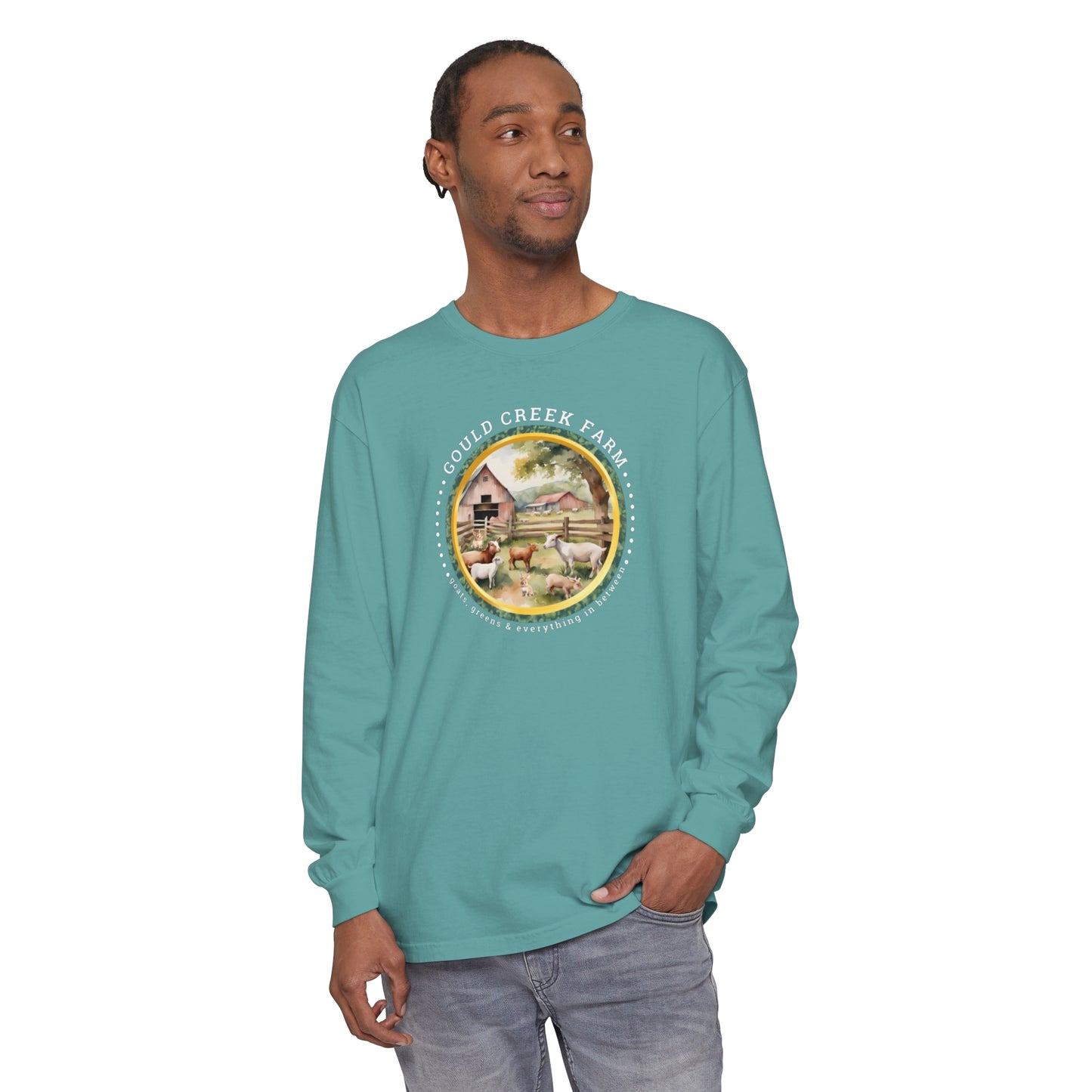 Gould Creek Farm - Unisex Garment-dyed Long Sleeve T-Shirt