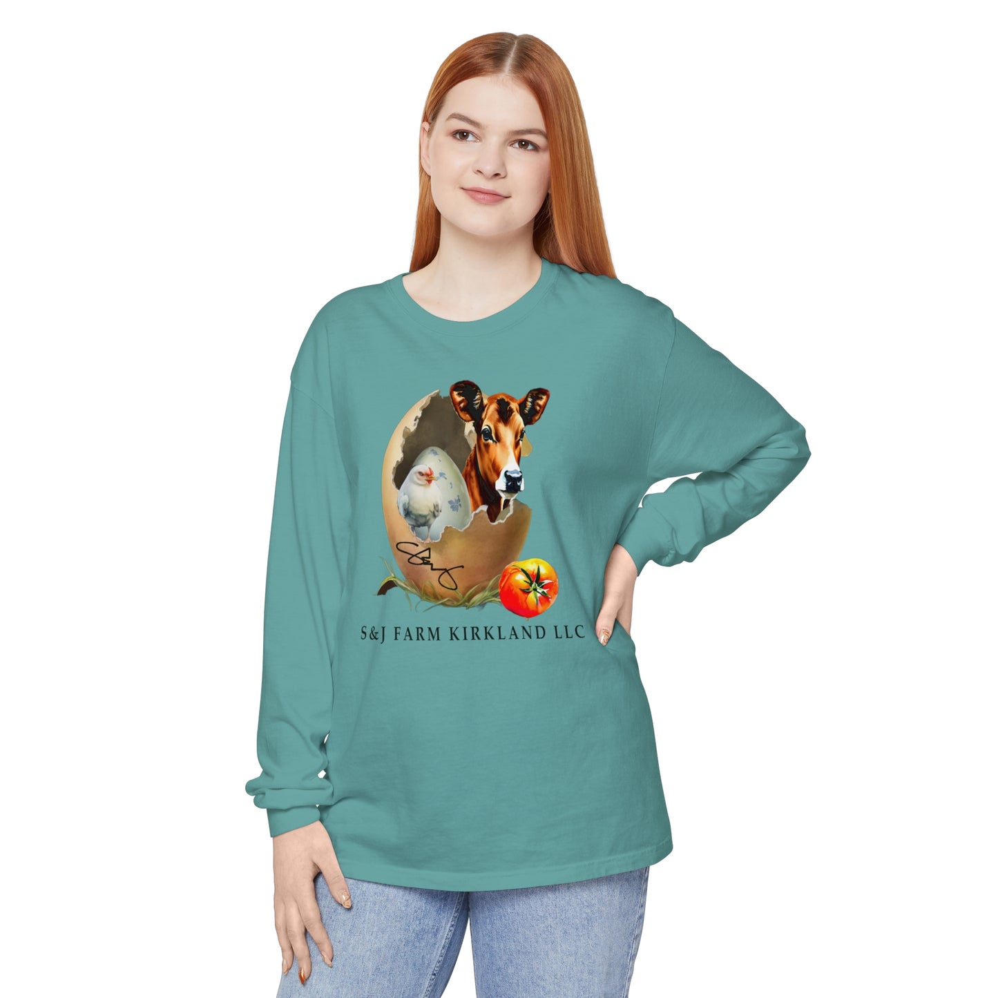 S&J Farm Kirkland LLC - Unisex Garment-dyed Long Sleeve T-Shirt