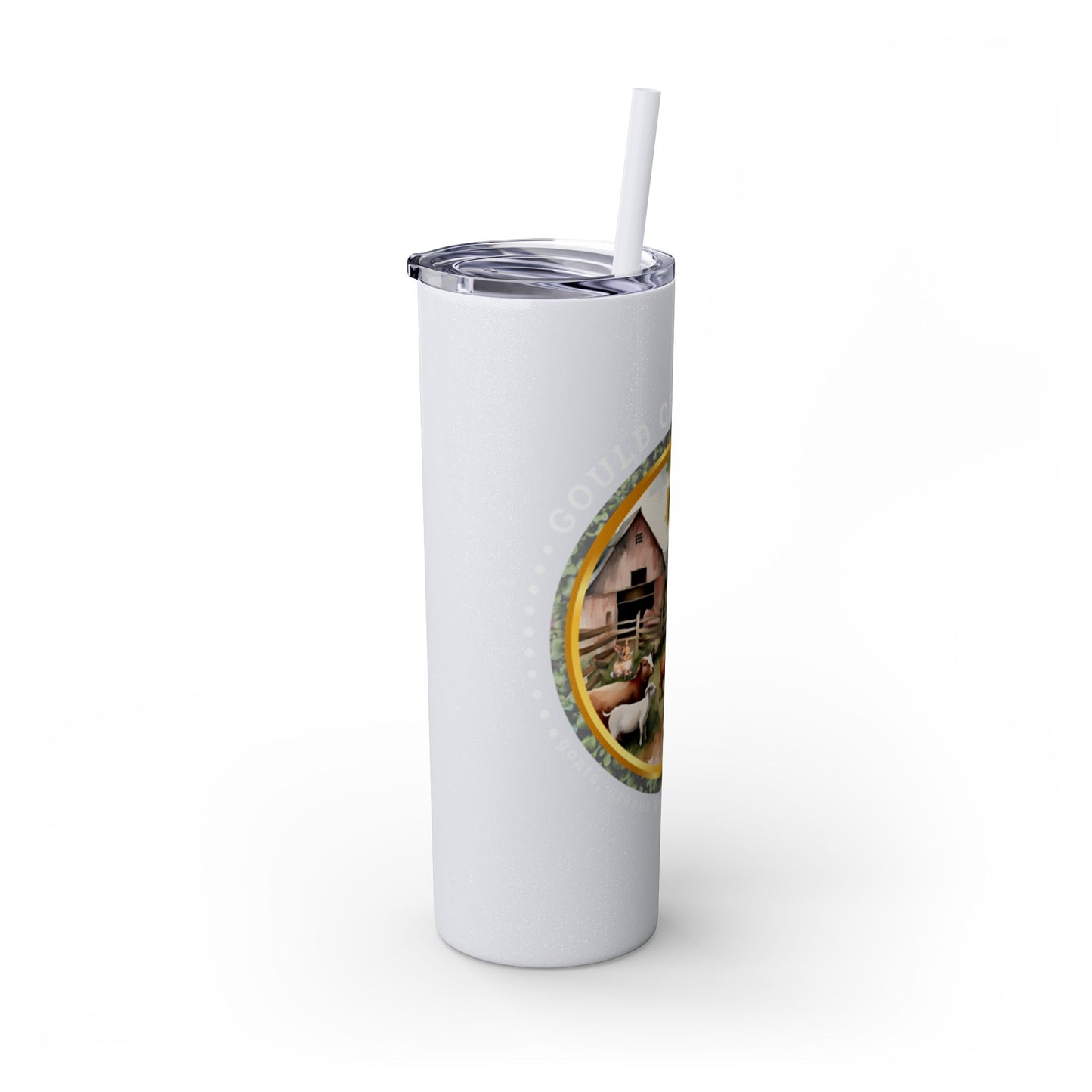 Gould Creek Farm - Skinny Tumbler with Straw, 20oz