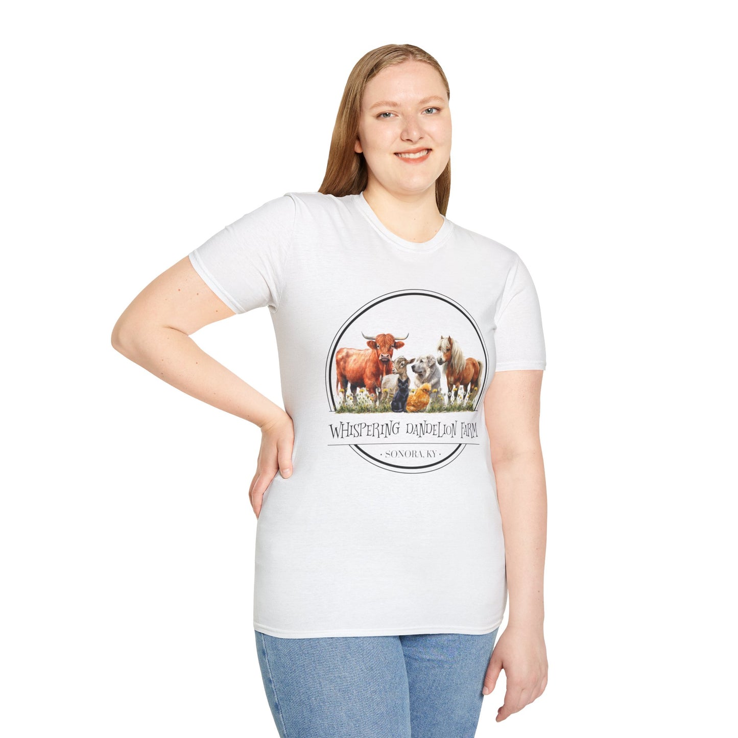 Whispering Dandelion Farm - Unisex Softstyle T-Shirt