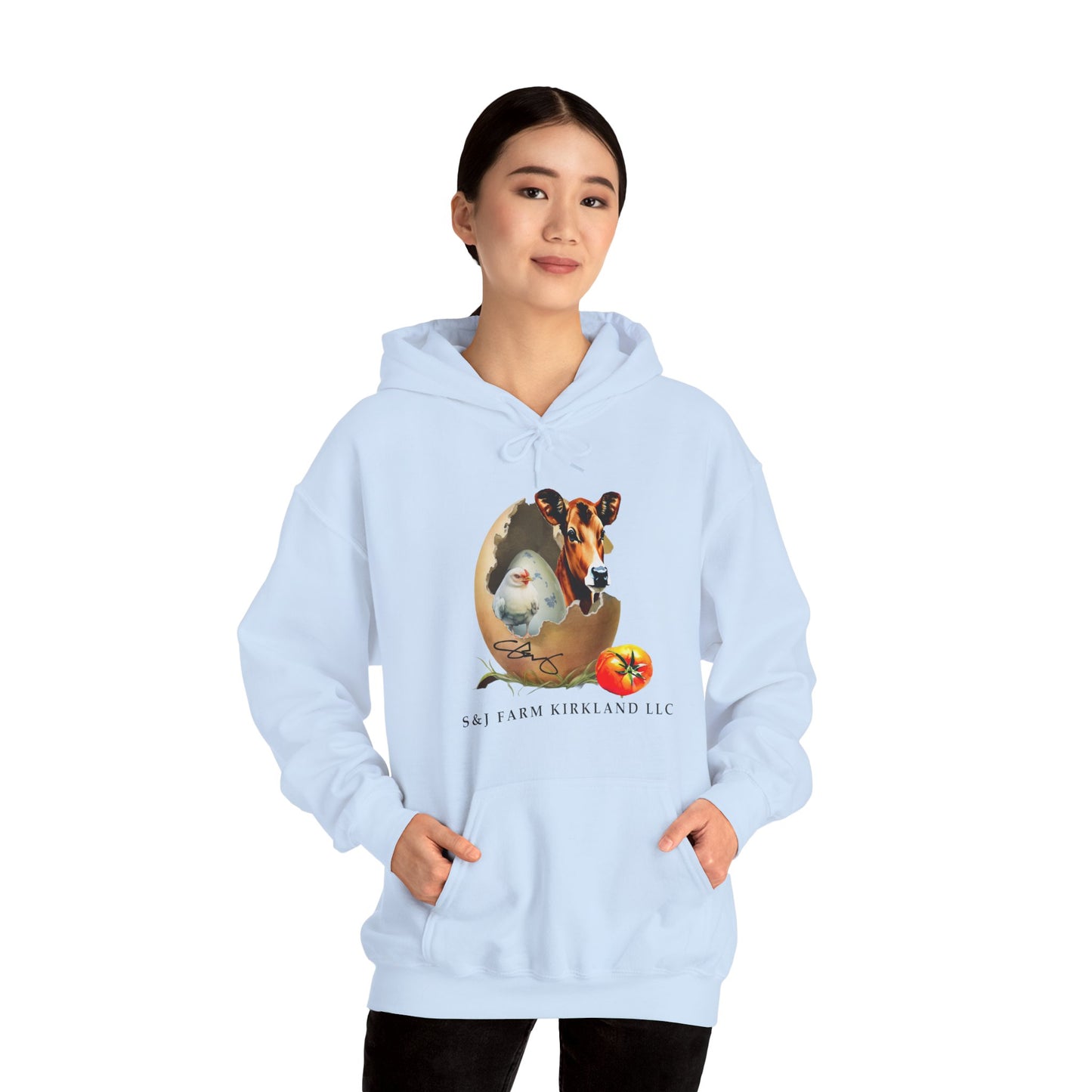 S&J Farm Kirkland LLC FRONT AND BACK DESIGNS - Unisex Heavy Blend™ Hooded Sweatshirt