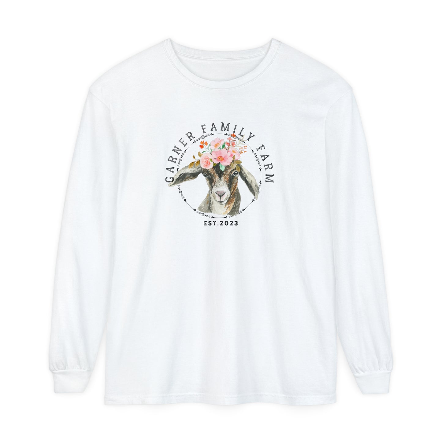 Garner Family Farm - Unisex Garment-dyed Long Sleeve T-Shirt