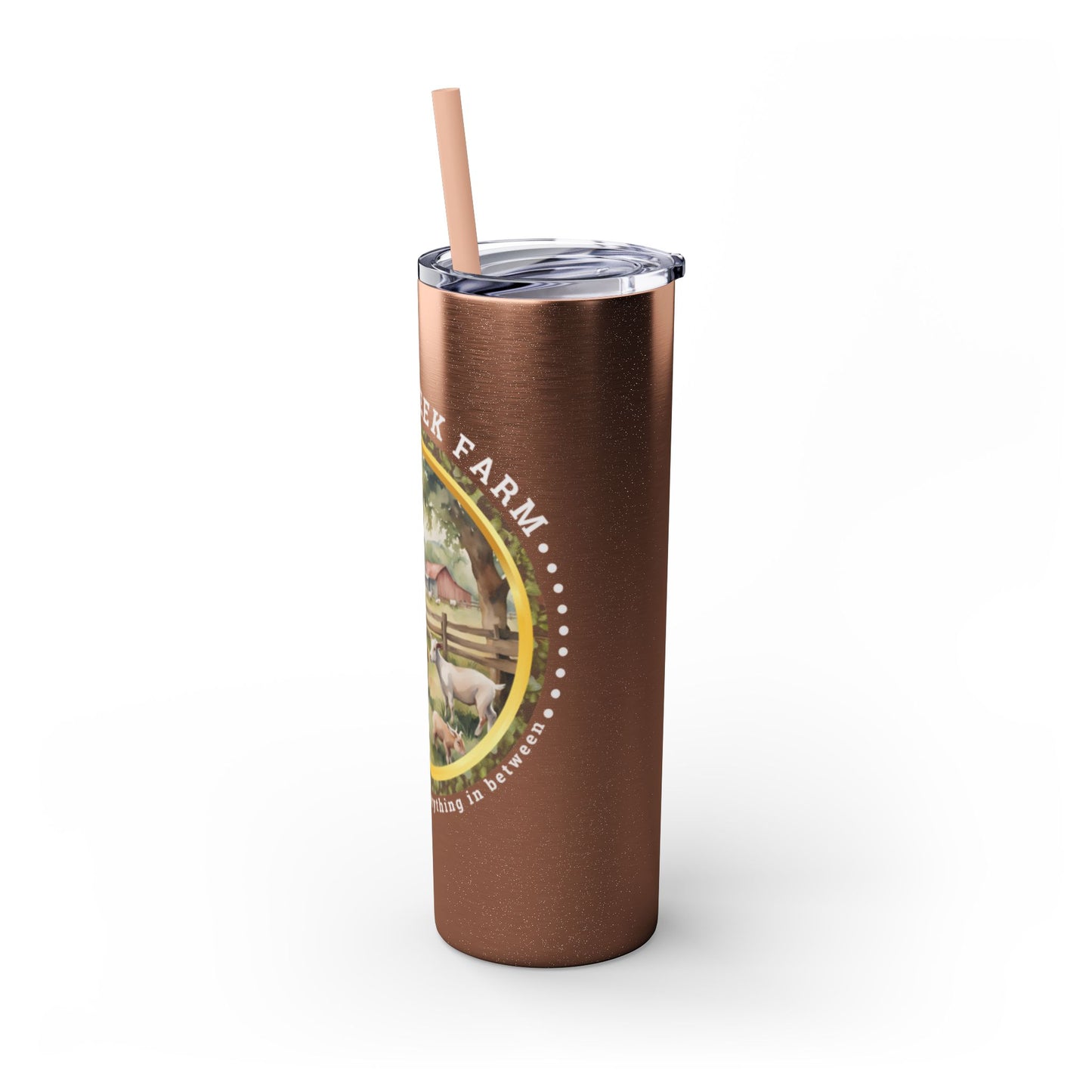 Gould Creek Farm - Skinny Tumbler with Straw, 20oz