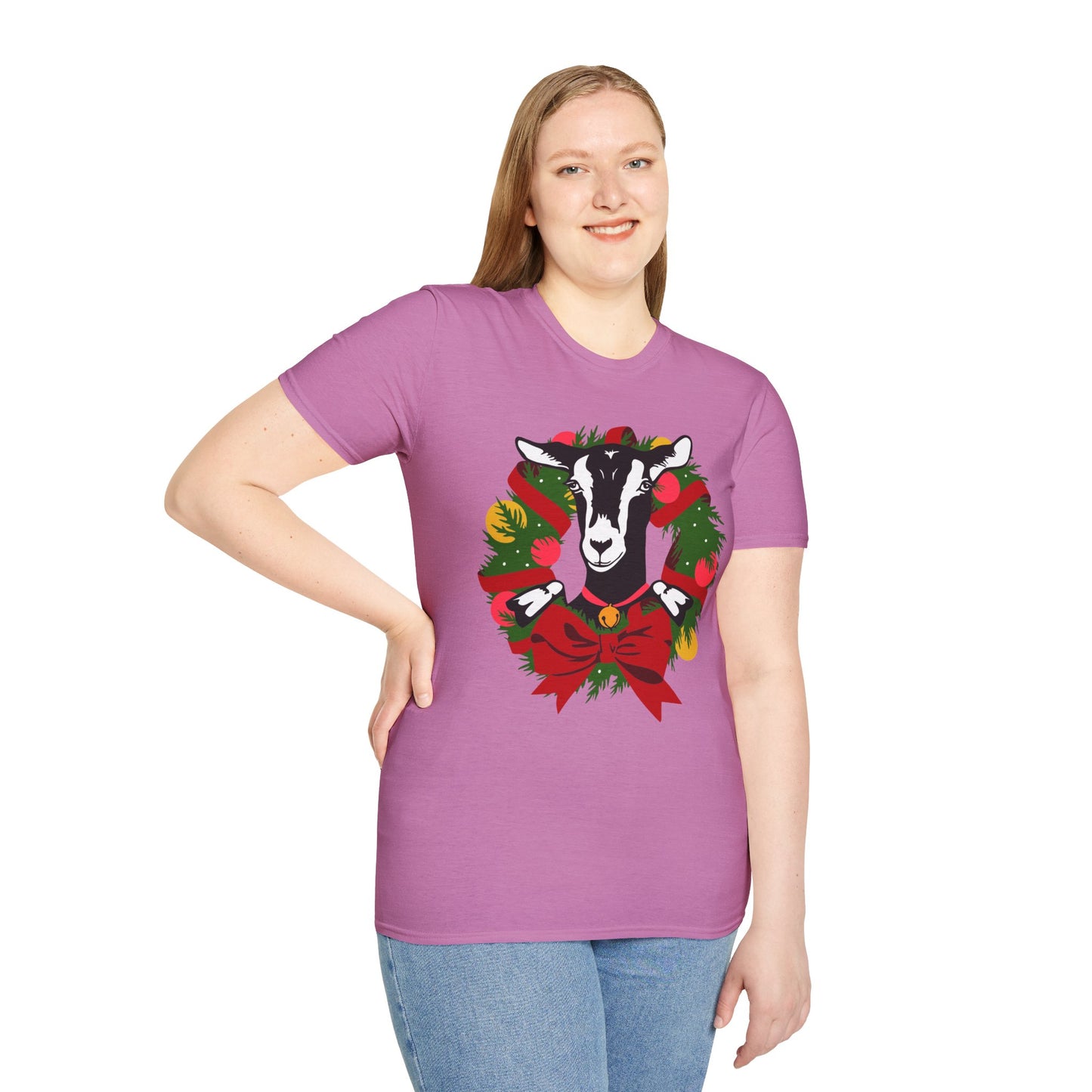 Goat Wreath - Unisex Softstyle T-Shirt