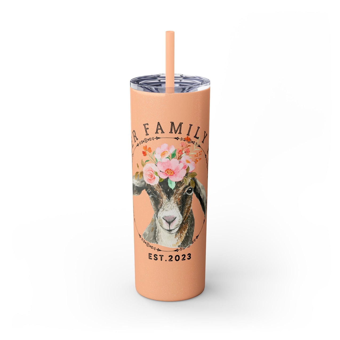 Garner Family Farm - Skinny Tumbler with Straw, 20oz