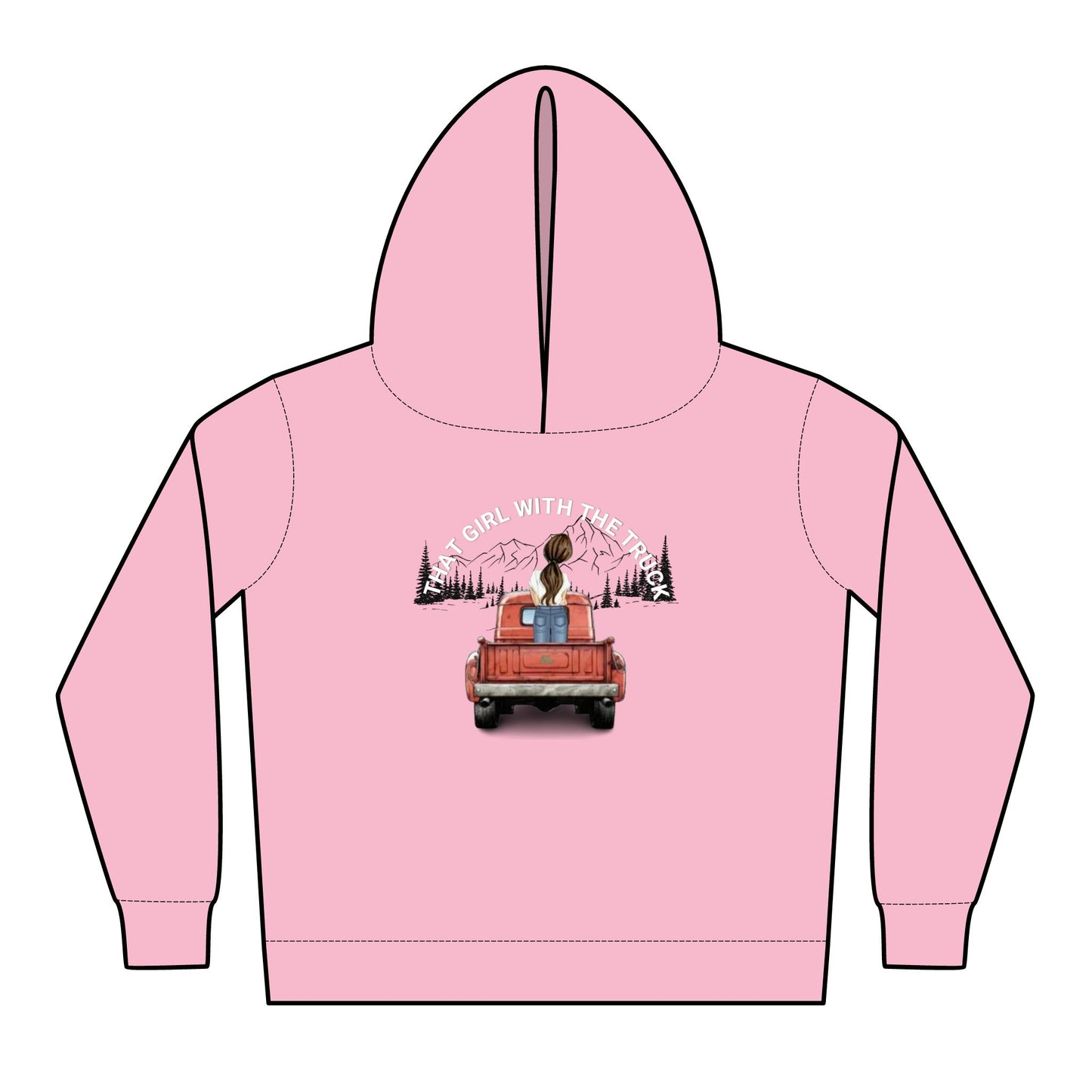 THAT GIRL WITH THE TRUCK - Toddler Pullover Fleece Hoodies