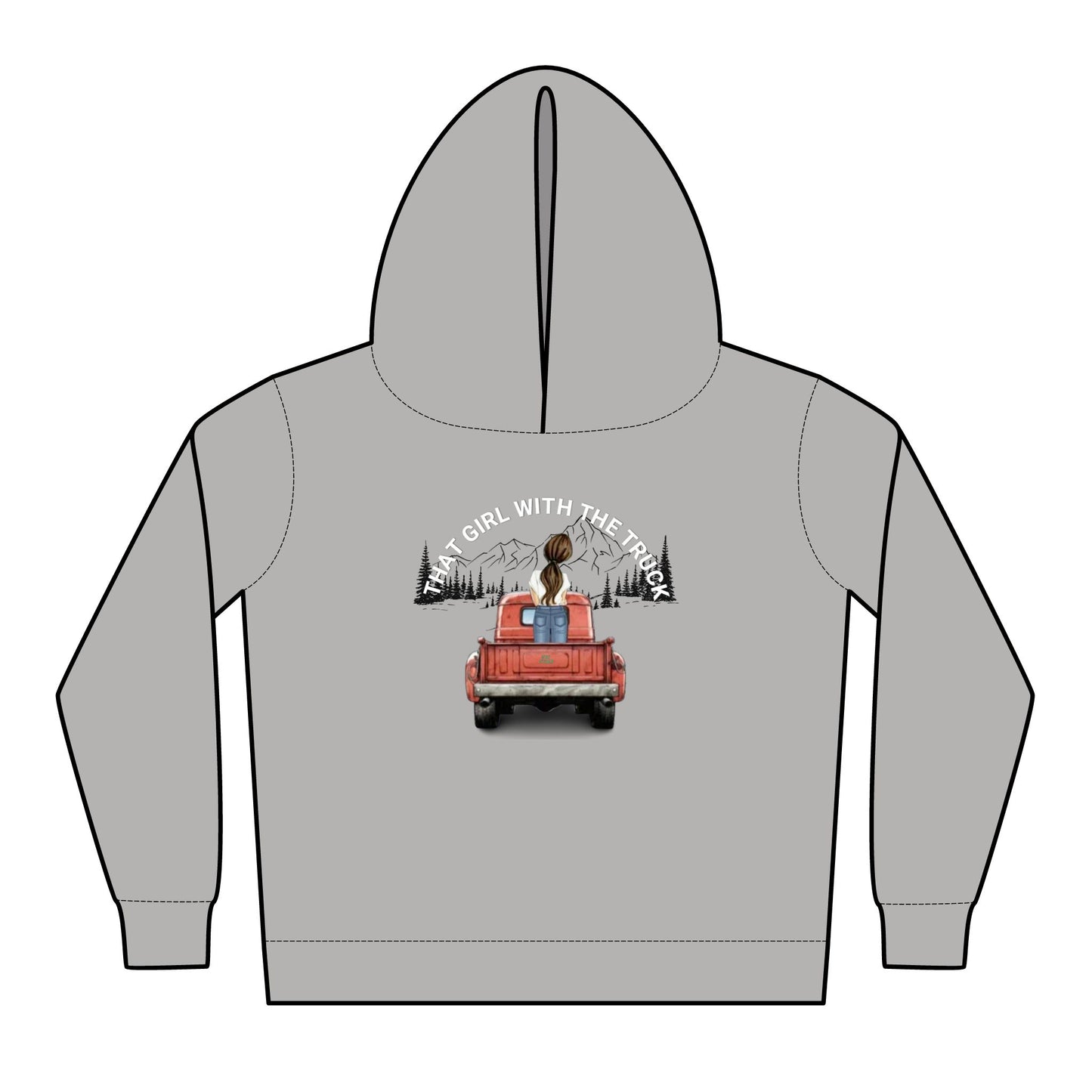 THAT GIRL WITH THE TRUCK - Toddler Pullover Fleece Hoodies