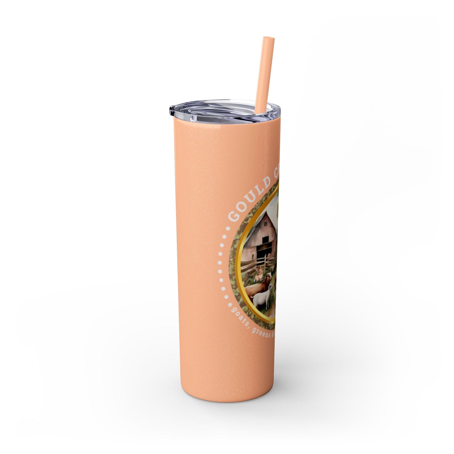 Gould Creek Farm - Skinny Tumbler with Straw, 20oz