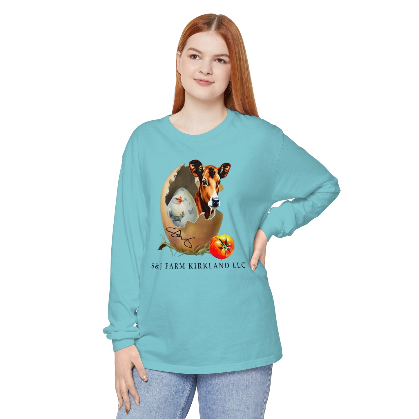 S&J Farm Kirkland LLC - Unisex Garment-dyed Long Sleeve T-Shirt