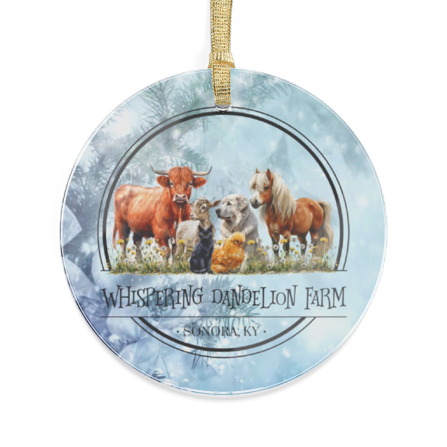 Whispering Dandelion Farm - Acrylic Ornaments