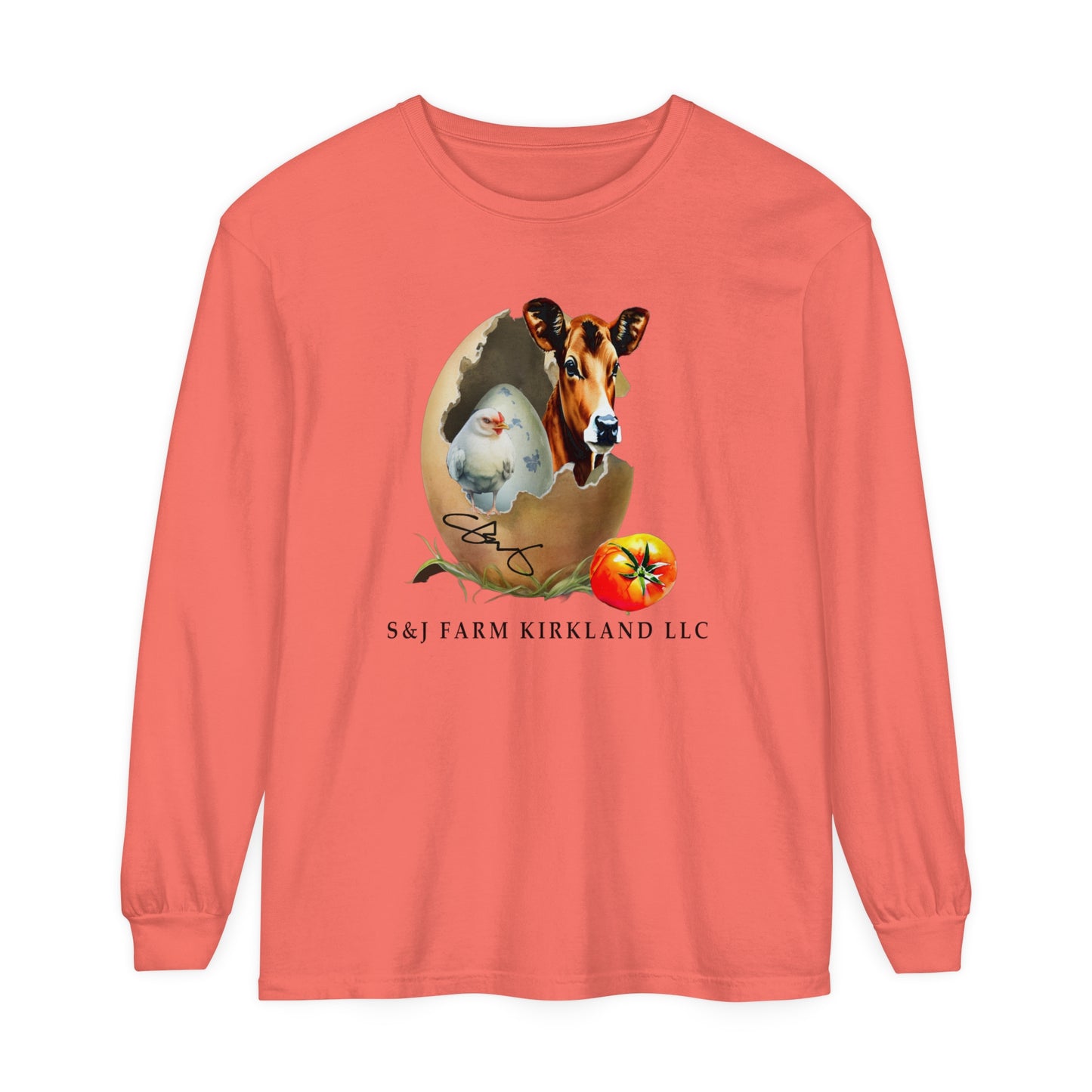 S&J Farm Kirkland LLC - Unisex Garment-dyed Long Sleeve T-Shirt