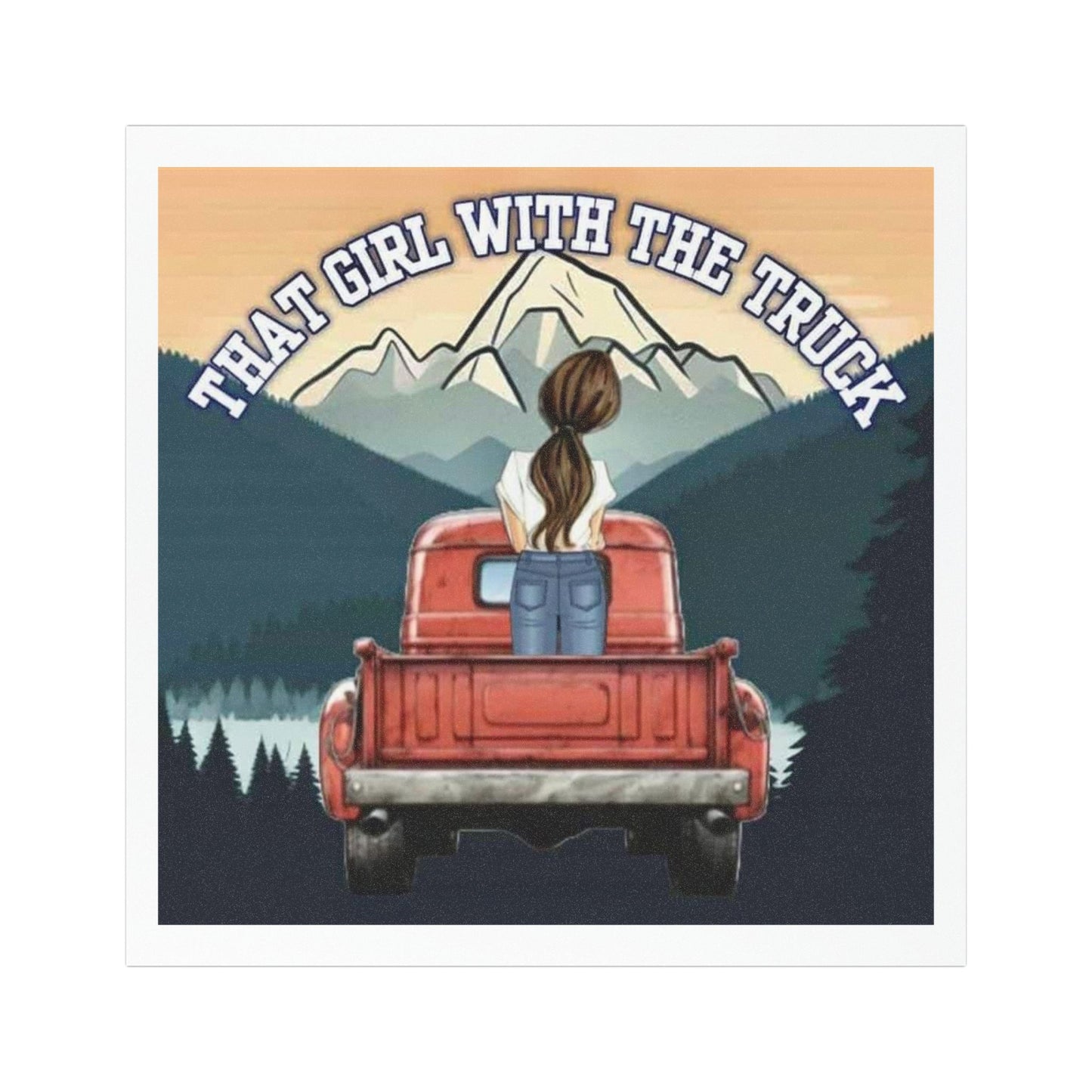 That Girl With The Truck - Car Magnets