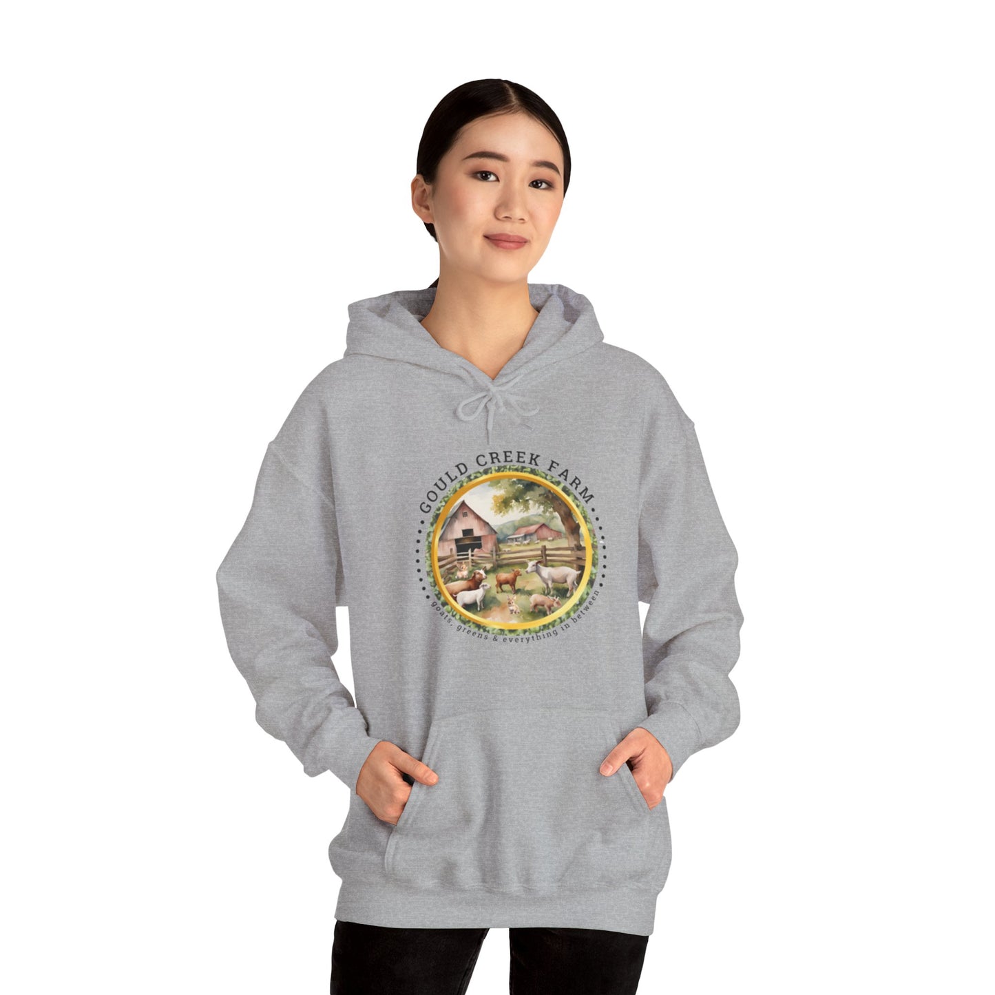 Gould Creek Farm FRONT AND BACK DESIGNS - Unisex Heavy Blend™ Hooded Sweatshirt