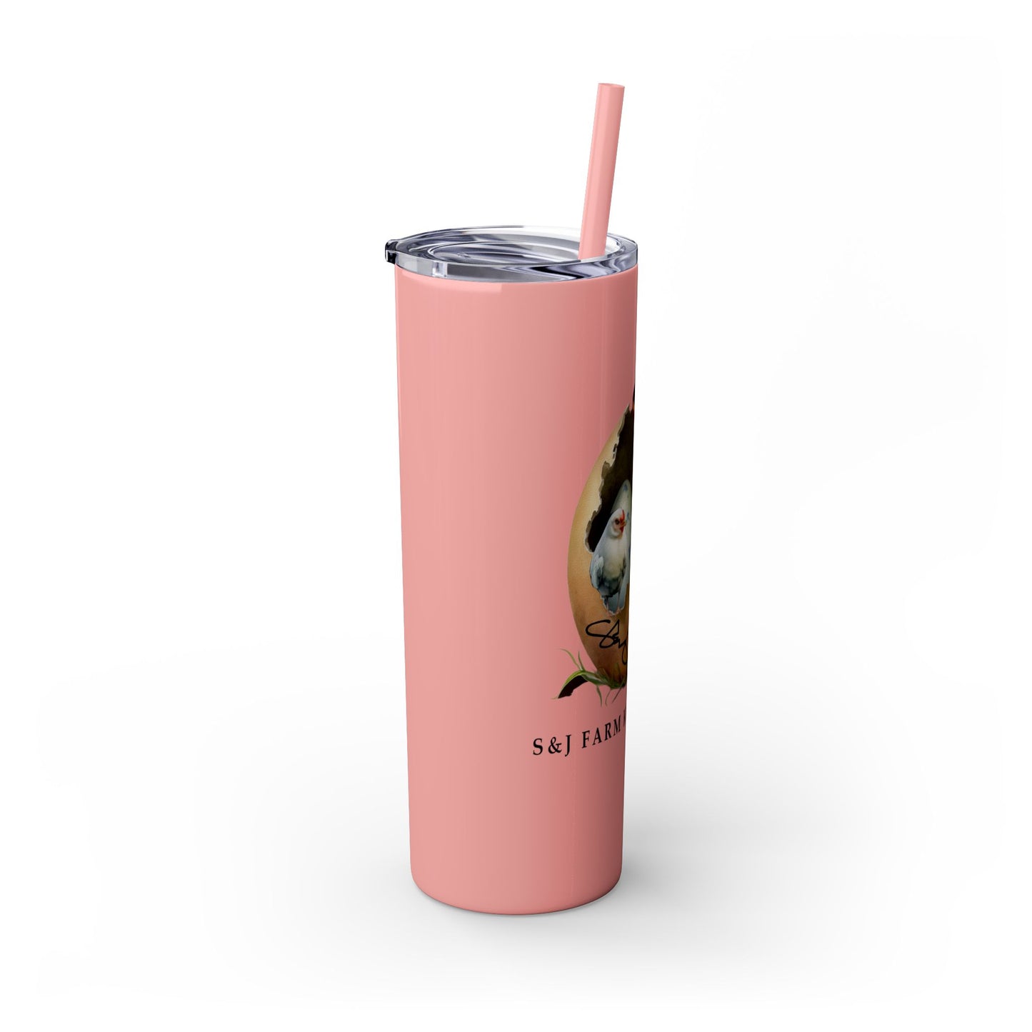 S&J Farm Kirkland LLC - Skinny Tumbler with Straw, 20oz