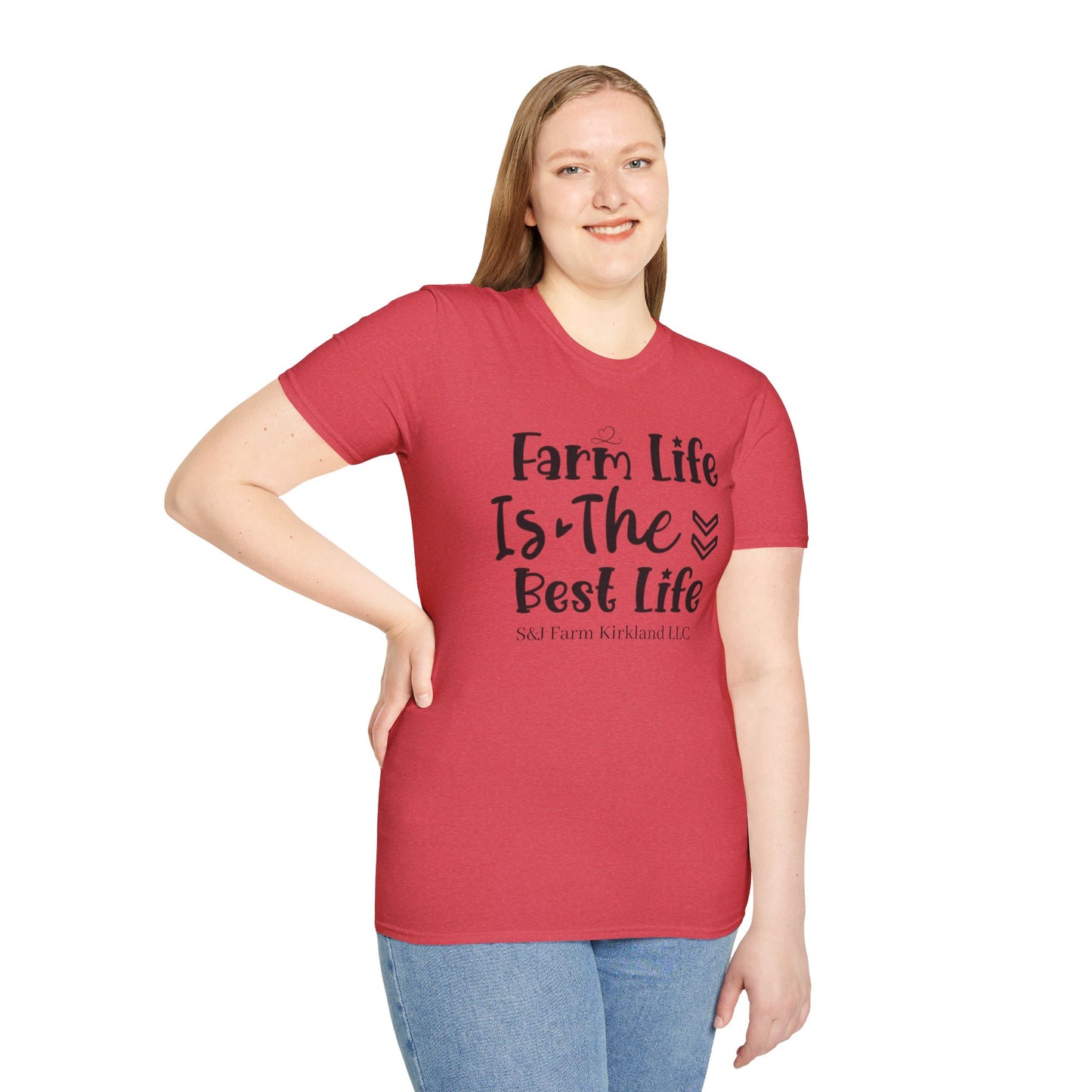 Farm Life is the Best Life S&J - Unisex Softstyle T-Shirt