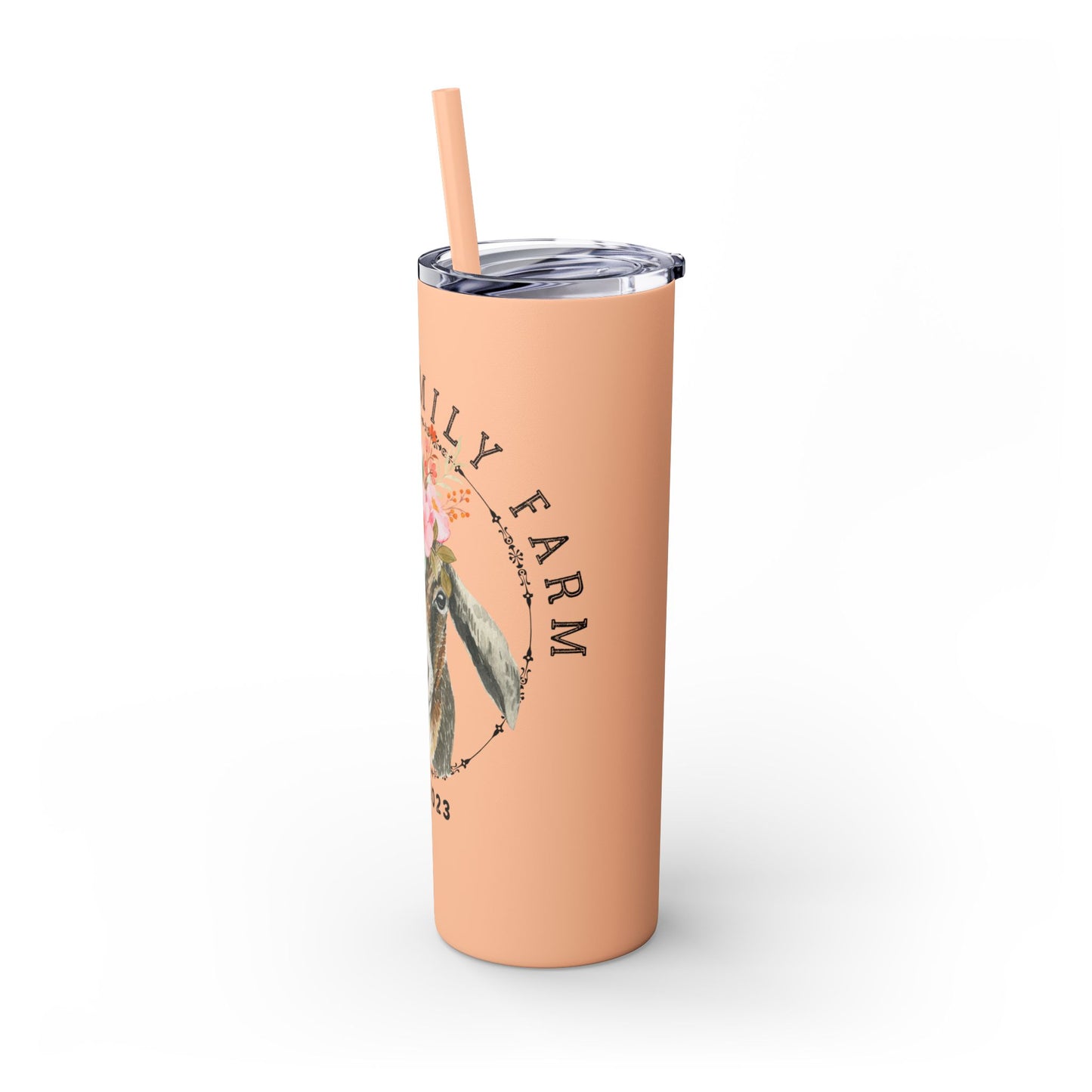 Garner Family Farm - Skinny Tumbler with Straw, 20oz