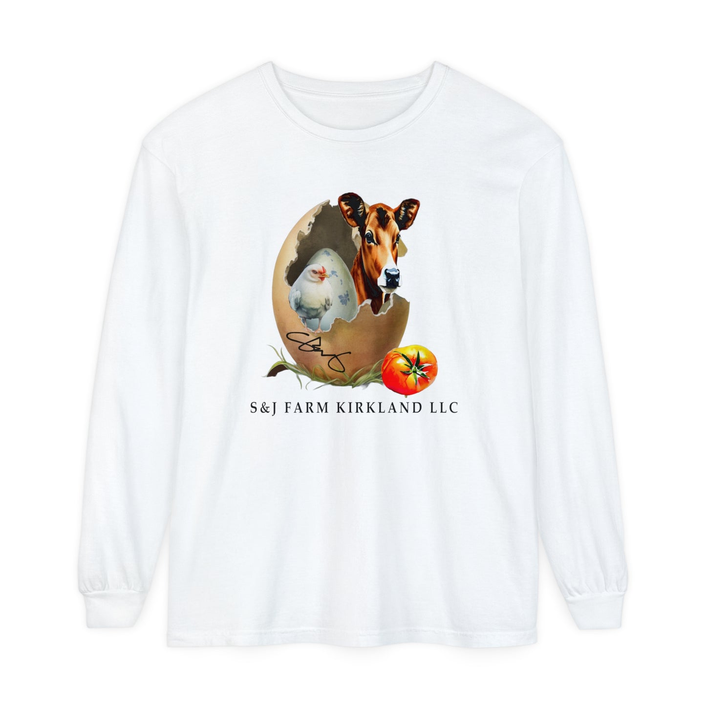 S&J Farm Kirkland LLC - Unisex Garment-dyed Long Sleeve T-Shirt