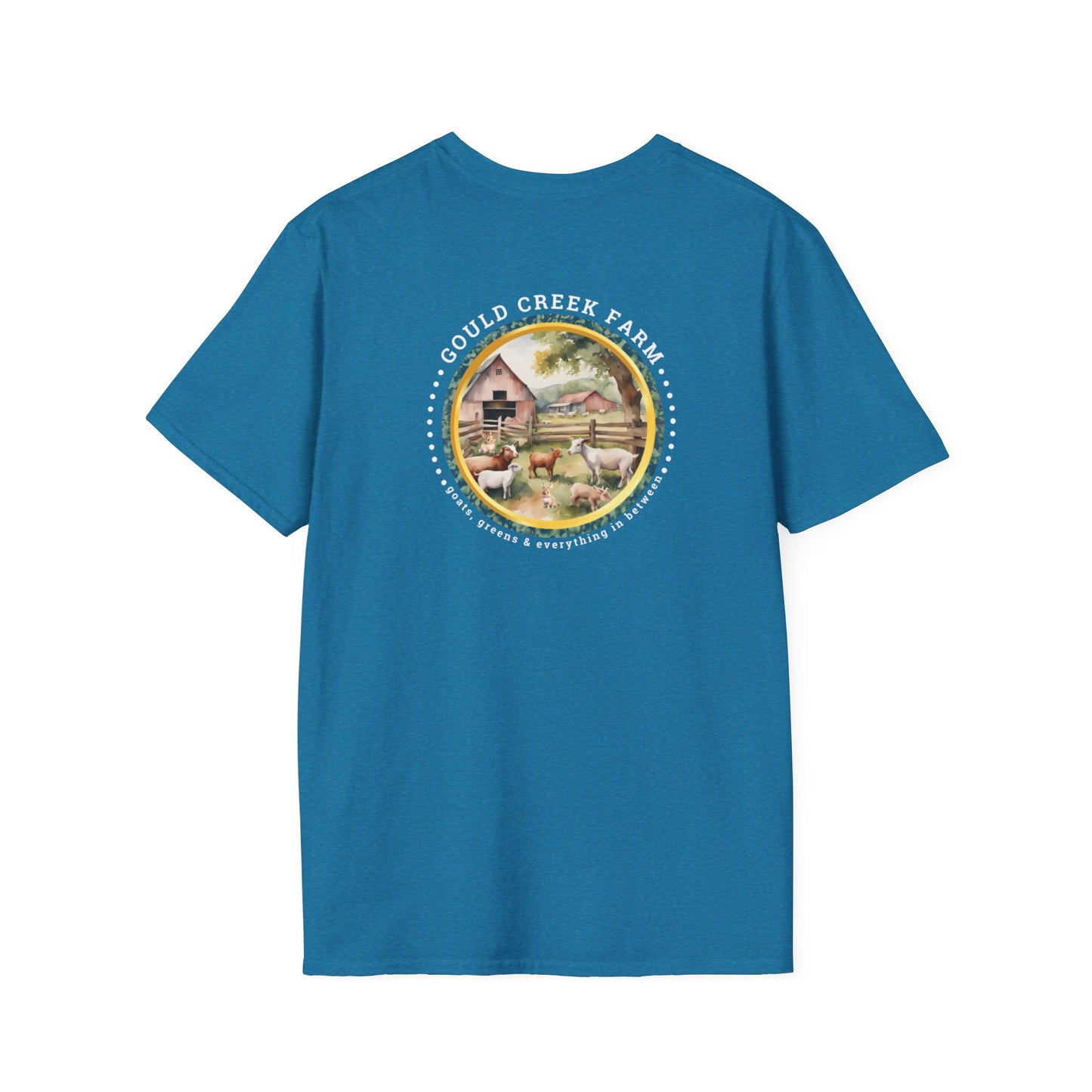 Gould Creek Farms Back - Unisex Softstyle T-Shirt