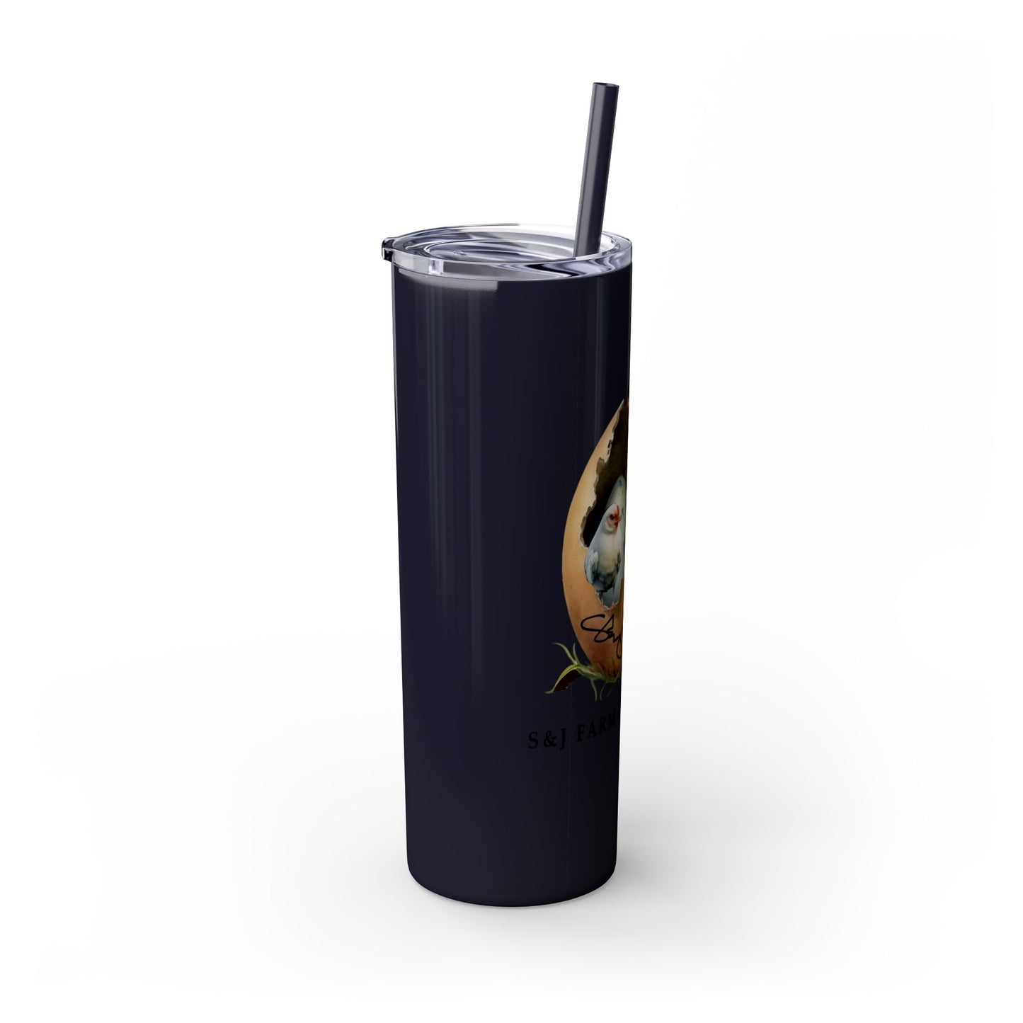 S&J Farm Kirkland LLC - Skinny Tumbler with Straw, 20oz