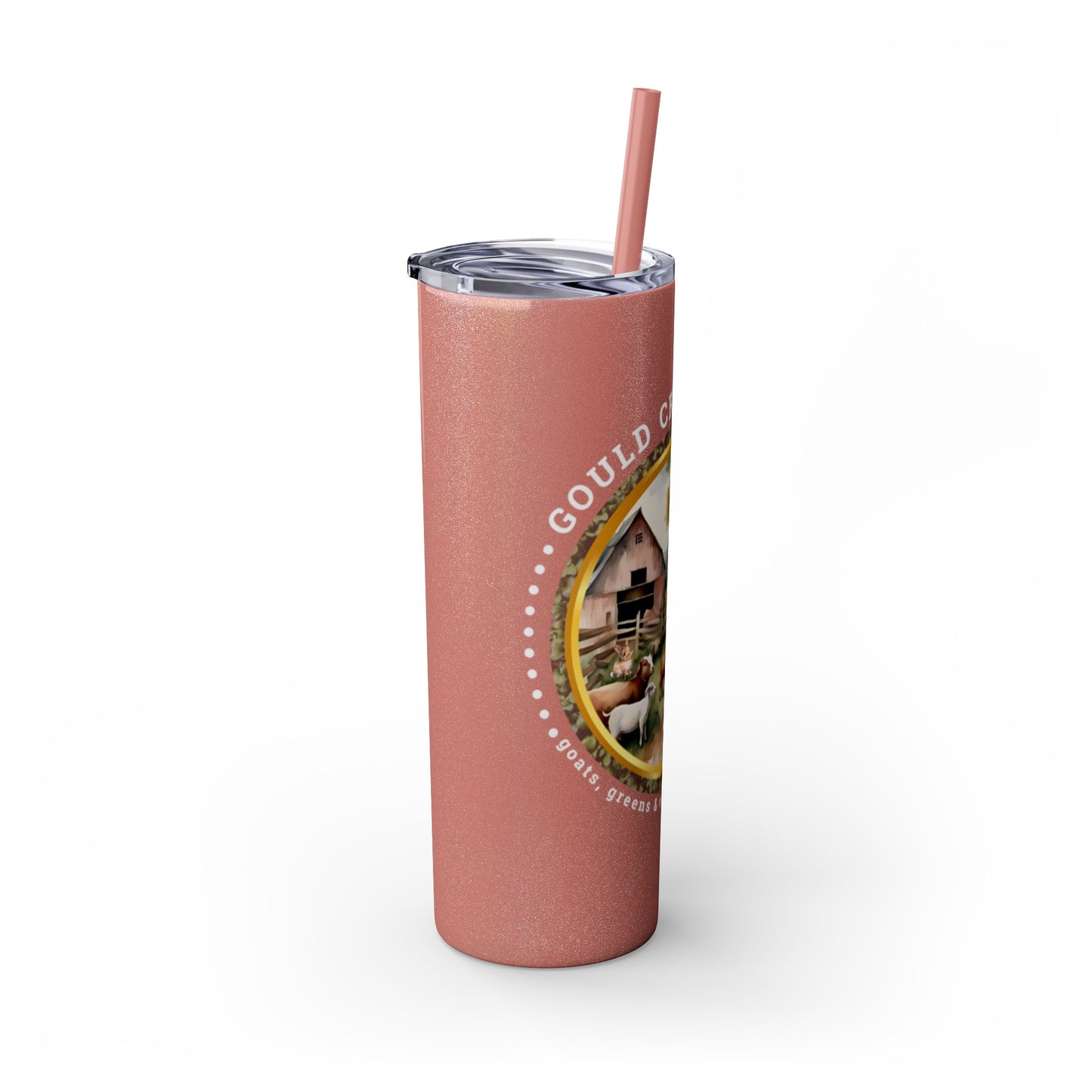 Gould Creek Farm - Skinny Tumbler with Straw, 20oz