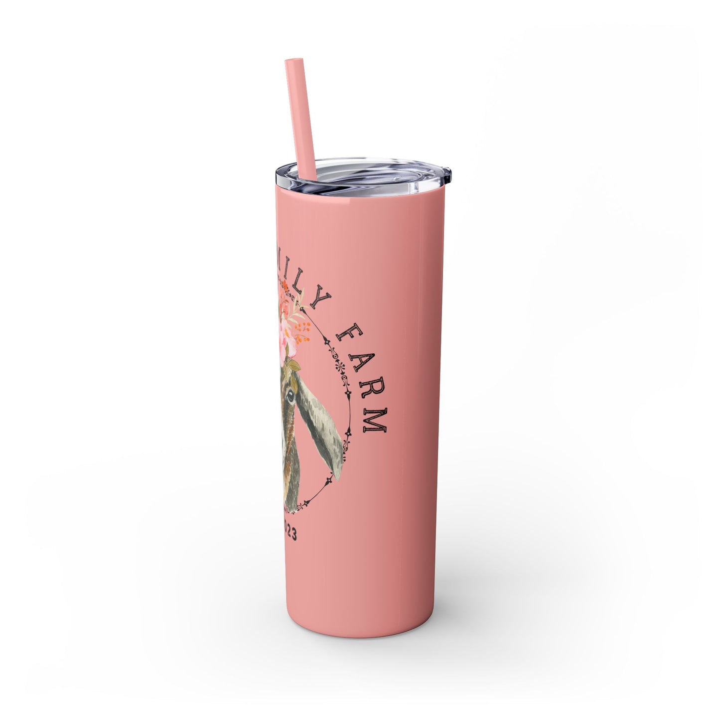 Garner Family Farm - Skinny Tumbler with Straw, 20oz