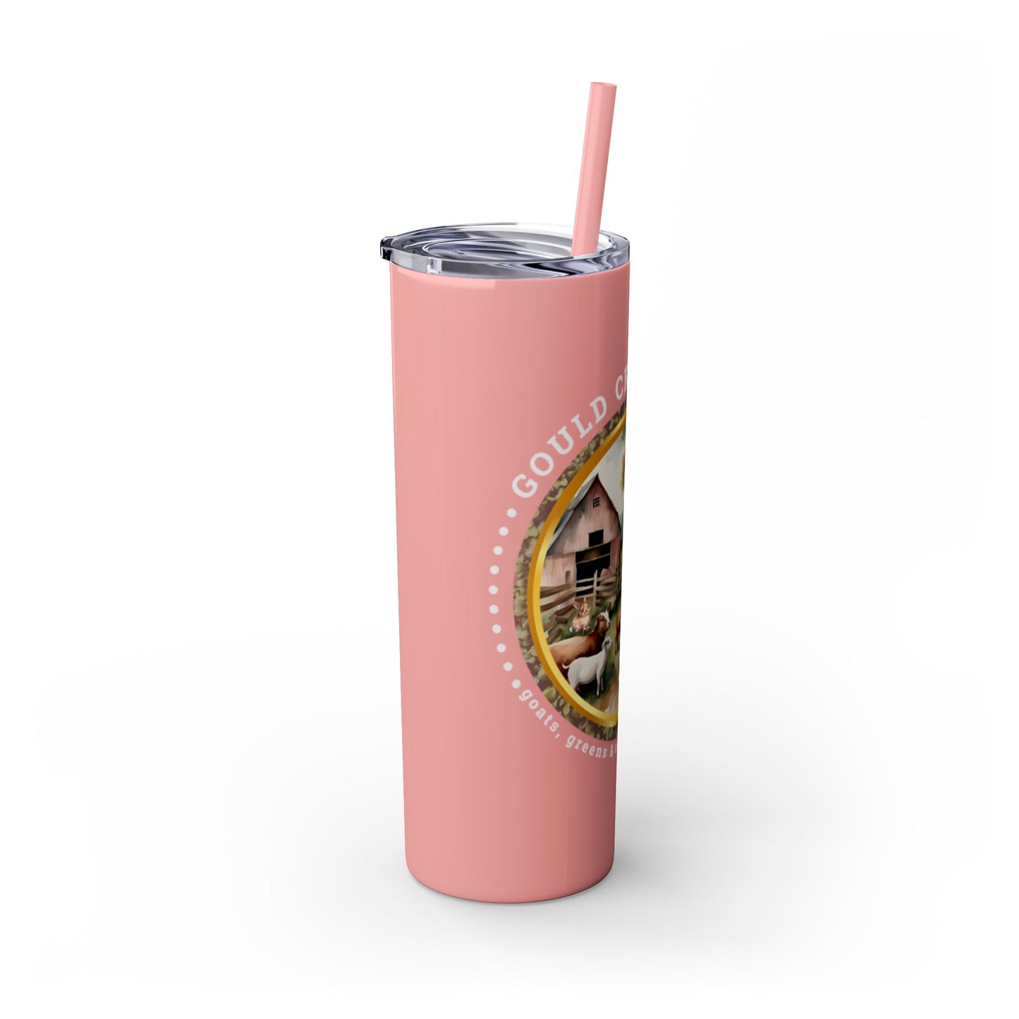 Gould Creek Farm - Skinny Tumbler with Straw, 20oz