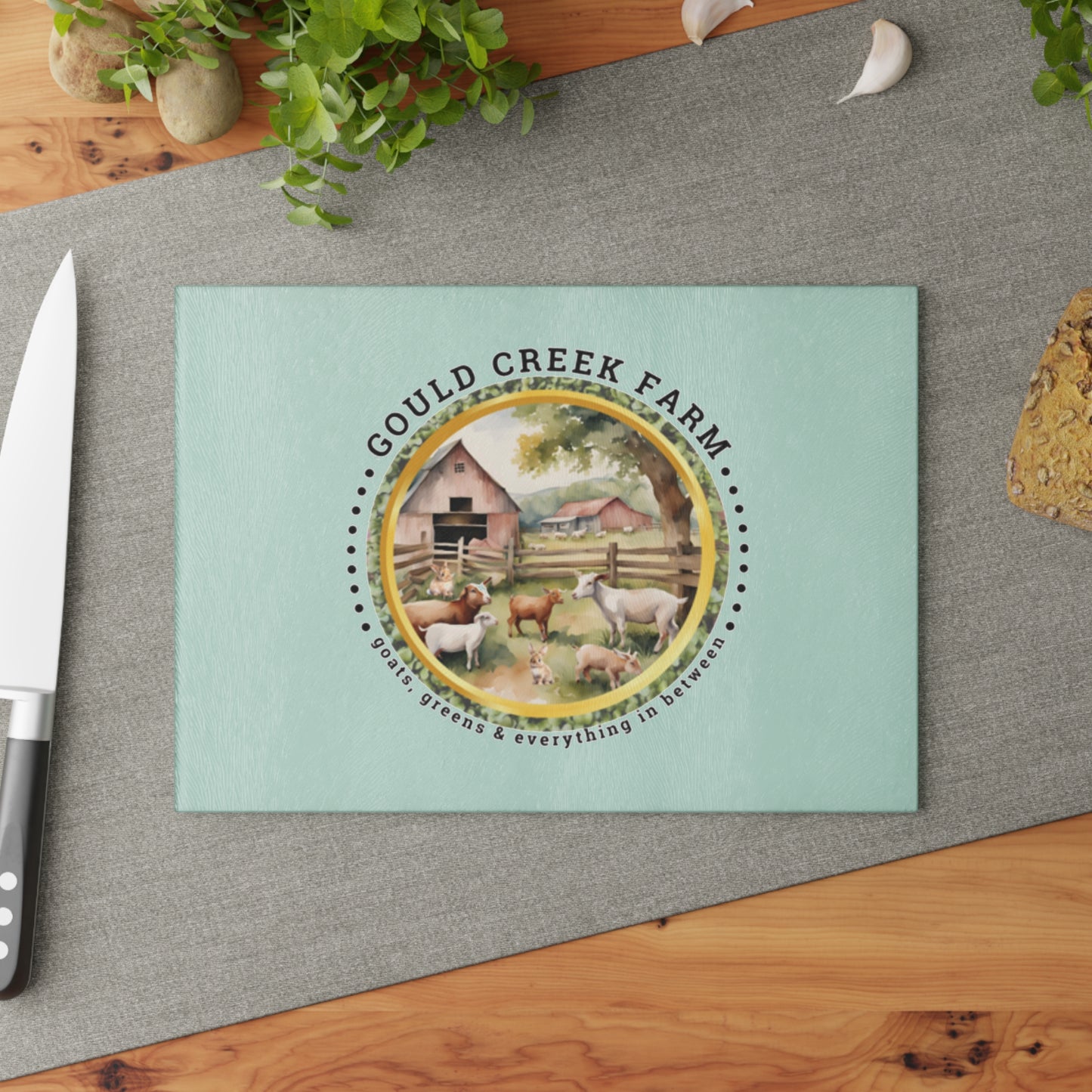 Gould Creek Farm - Glass Cutting Board