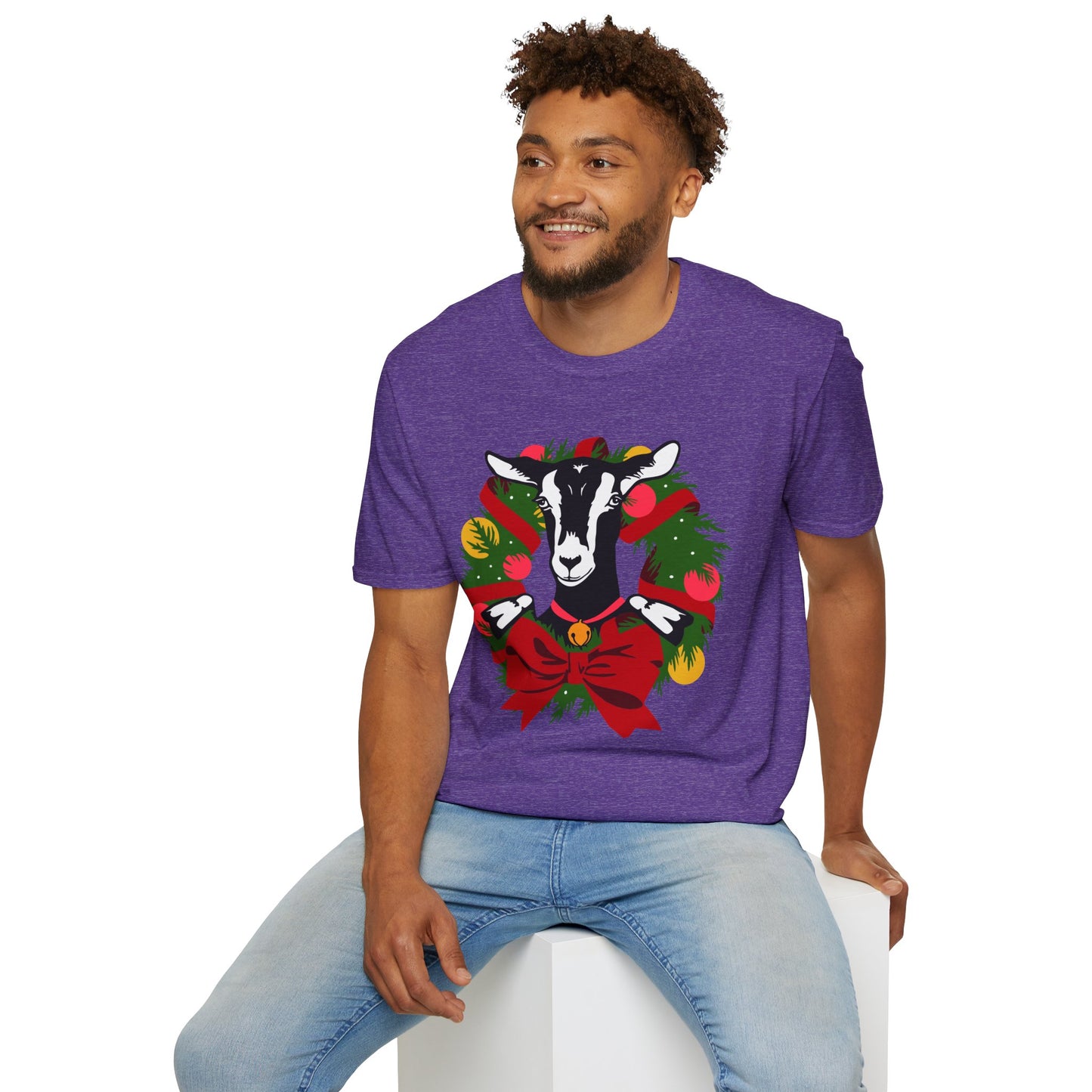 Goat Wreath - Unisex Softstyle T-Shirt